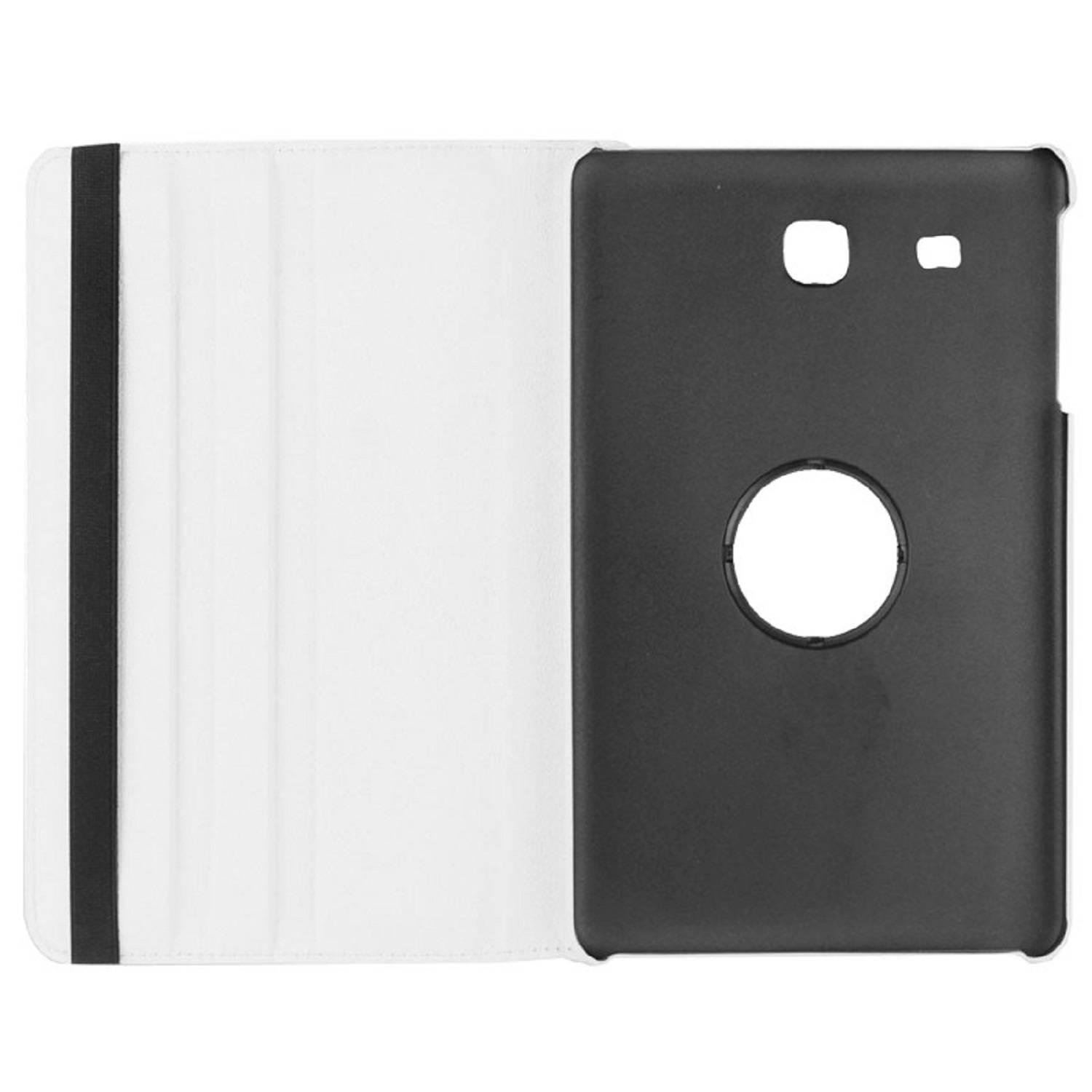 Tablet Tasche für Samsung Galaxy Tab E 9.6 Leder Schutz Hülle 360 ° Case Weiß