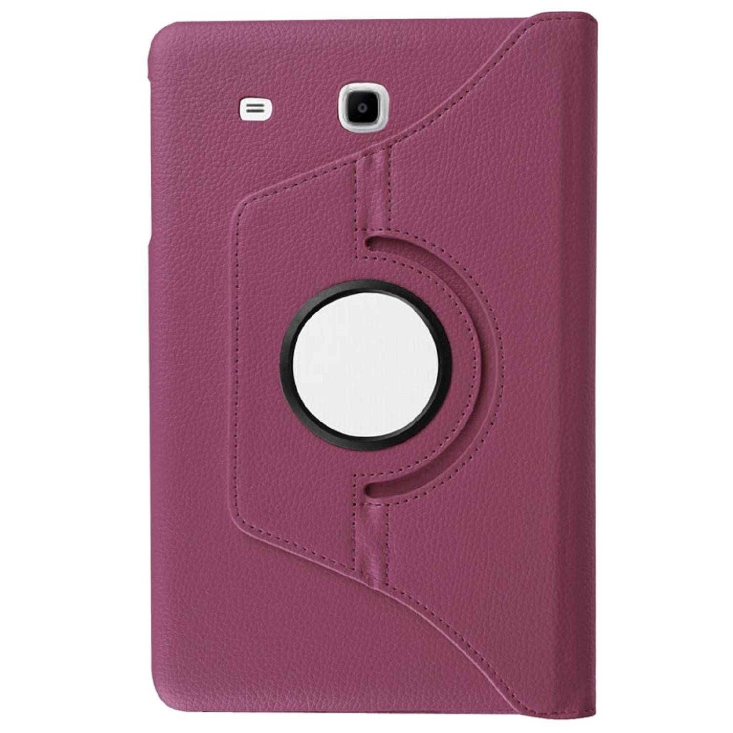 Tablet Tasche für Samsung Galaxy Tab E 9.6 Leder Schutz Hülle 360 ° Case Lila