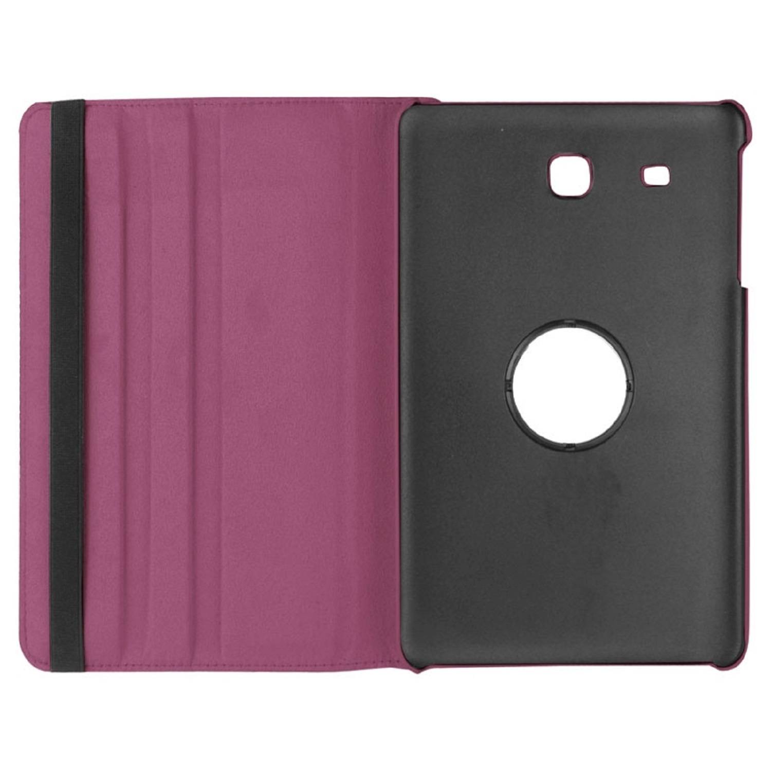 Tablet Tasche für Samsung Galaxy Tab E 9.6 Leder Schutz Hülle 360 ° Case Lila