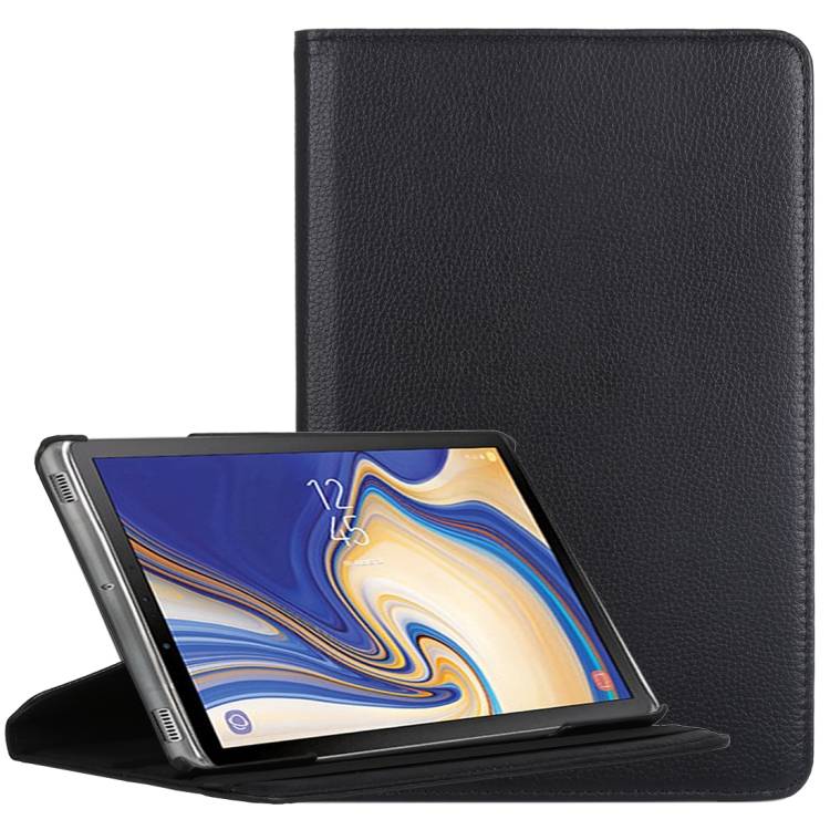 Tablet Tasche für Samsung Galaxy Tab S4 10.5 Leder Schutzhülle 360° Case Cover Schwarz