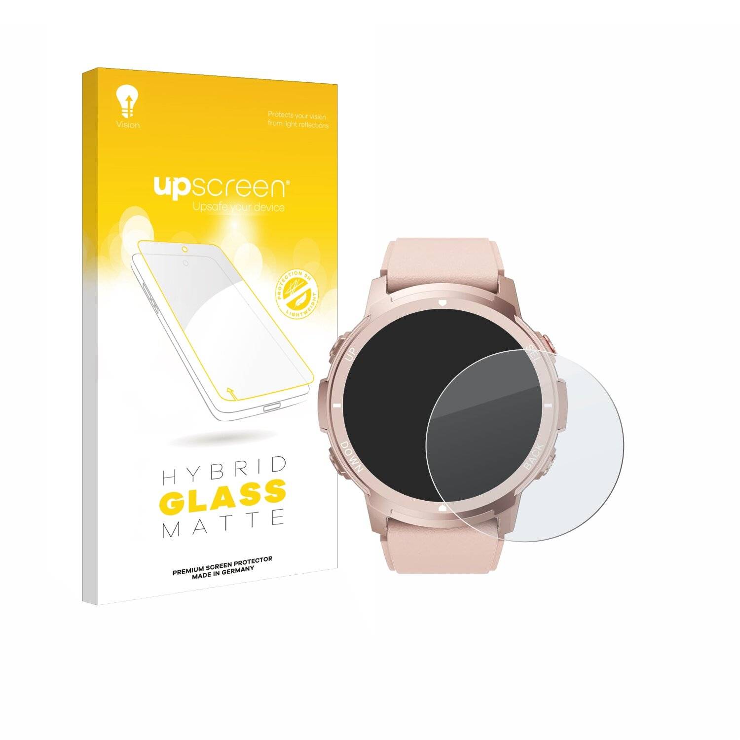 upscreen Hybrid Glas Matt Panzer-Folie für Llkboha S52