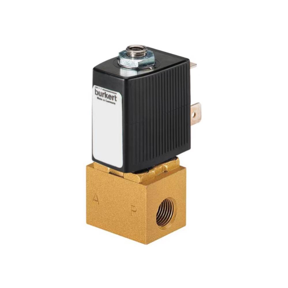 3/2-Wege-Magnetventil - Typ 6012 - direktwirkend - PA - Banjo G 1/4" - 24 V - 0 bis 10 bar - -10 bis 60 °C - NW 1,2