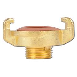 GEKA® Klauenkupplung - Messing mit NBR Dichtung - Außengewinde 1/2" - Nockenweite 40 mm - Breite 58 mm - Preis per Stück