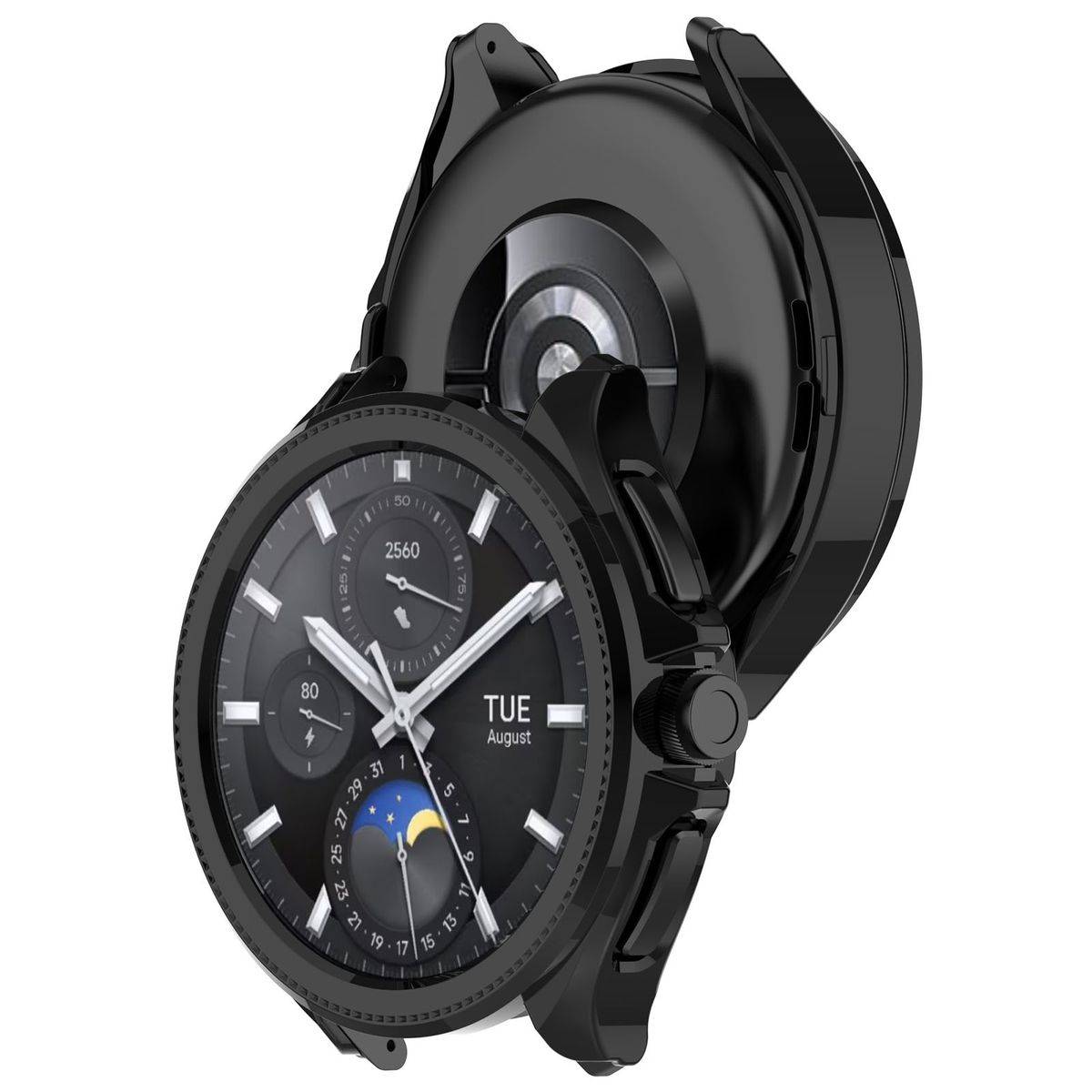 Für Xiaomi Watch 2 Pro Hochwertiges Schutz PC Watch Case Gehäuse Black