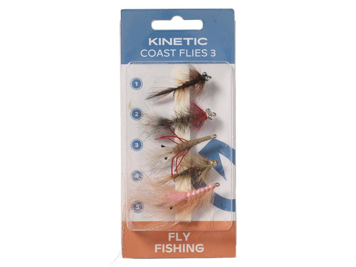 Kinetic Coast Flies 3 Fliegen Set