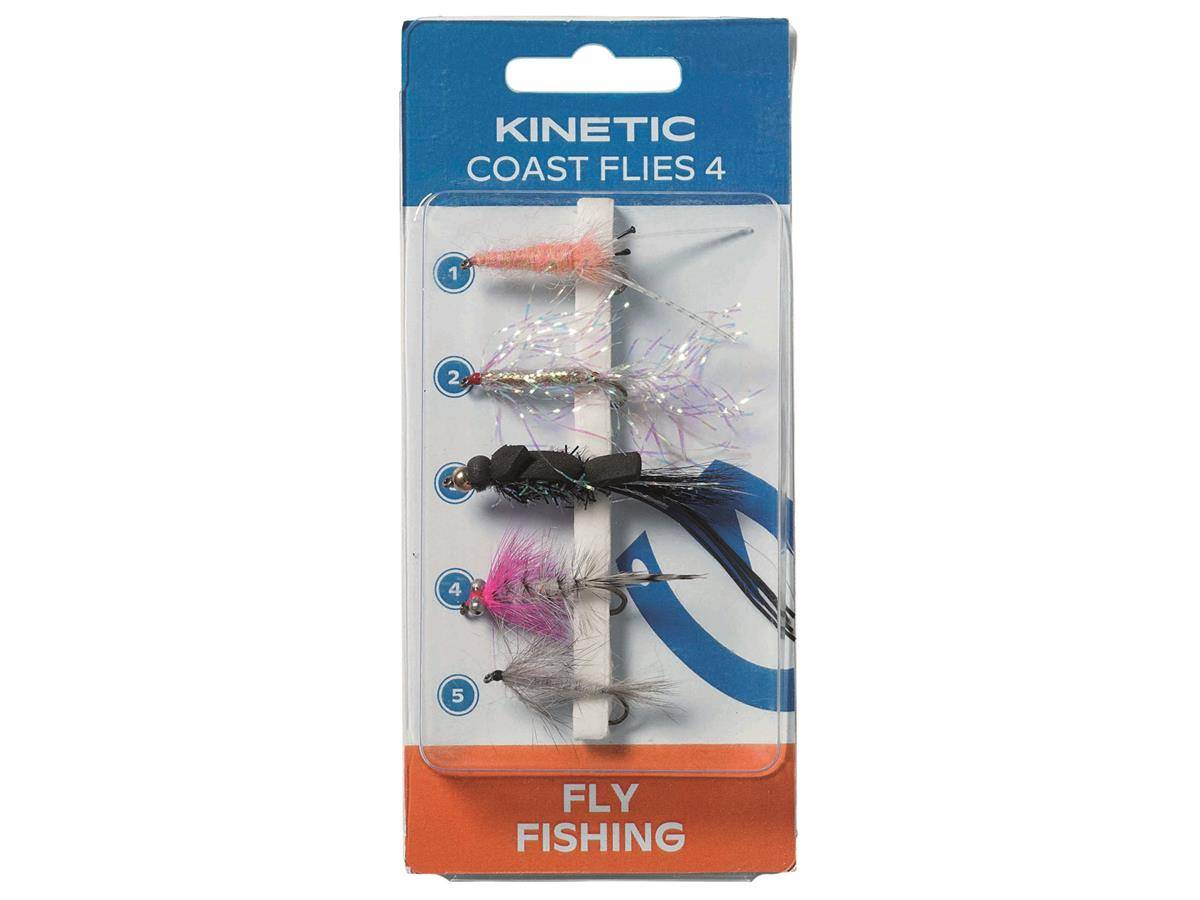 Kinetic Coast Flies 4 Fliegen Set