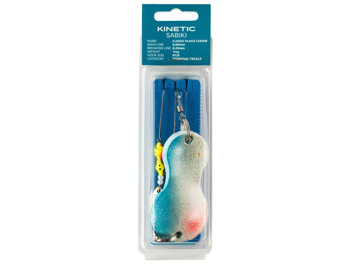 Kinetic Sabiki Classic Plaice Leader Flunder Schollen Plattfisch Vorfach Rig System 120g #1/0 Blue Charm