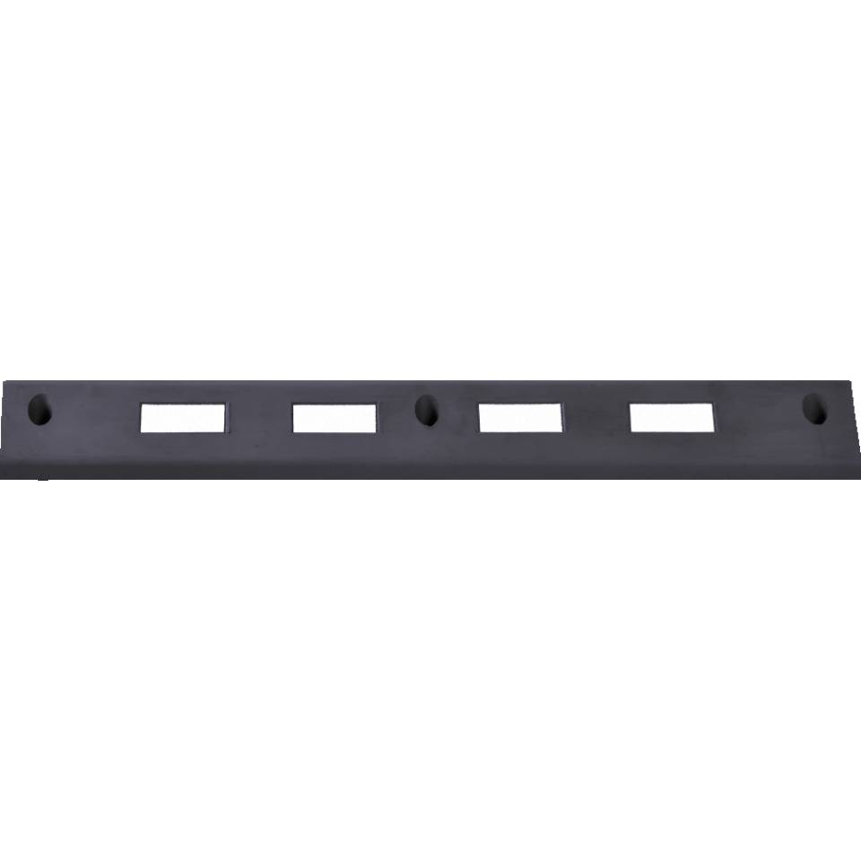 Universaler Gummibordstein, mit 3M Reflextape, schwarz, 1000x100x90mm, 7kg