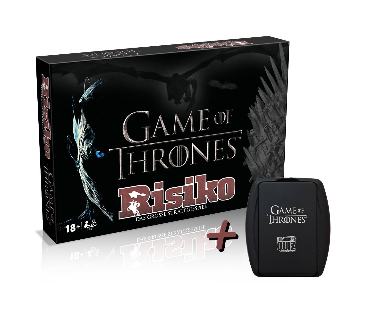 Game of Thrones - Risiko (Collectors Edition) + Top Trumps Quiz Gesellschaftsspiel Brettspiel Strategiespiel