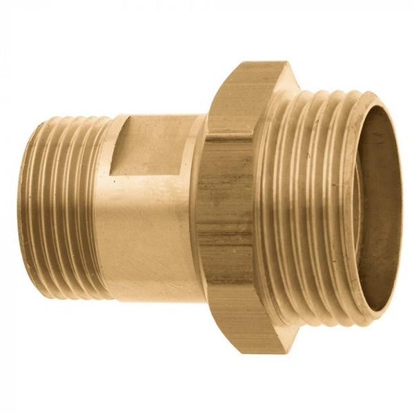 GEKA® plus Gewindenippel - mit Außengewinde - 360 drehbar - Messing - Außengewinde 1 16,66 mm - G 3/8 - Außengewinde 2 20,95 mm - G 1/2 - Sechskan GEKA® plus Gewindenippel - mit Außengewinde - 360 drehbar - Messing - Außengewinde 1 16,66 mm - G 3/8 - Außengewinde 2 20,95 mm - G 1/2 - Sechskan