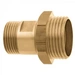GEKA® plus Gewindenippel - mit Außengewinde - 360 drehbar - Messing - Außengewinde 1 16,66 mm - G 3/8 - Außengewinde 2 20,95 mm - G 1/2 - Sechskan GEKA® plus Gewindenippel - mit Außengewinde - 360 drehbar - Messing - Außengewinde 1 16,66 mm - G 3/8 - Außengewinde 2 20,95 mm - G 1/2 - Sechskan