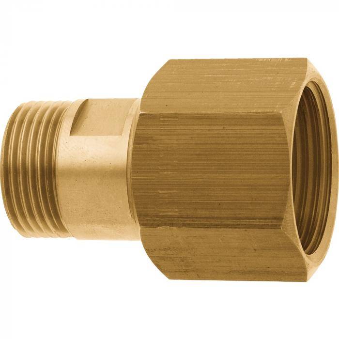 GEKA® plus Schlauchverschraubungen - mit Innen-/Außengewinde - 360 drehbar - Messing - Innengewinde G 3/4 - 24,66 mm - Außengewinde G 1/2 - 20,95