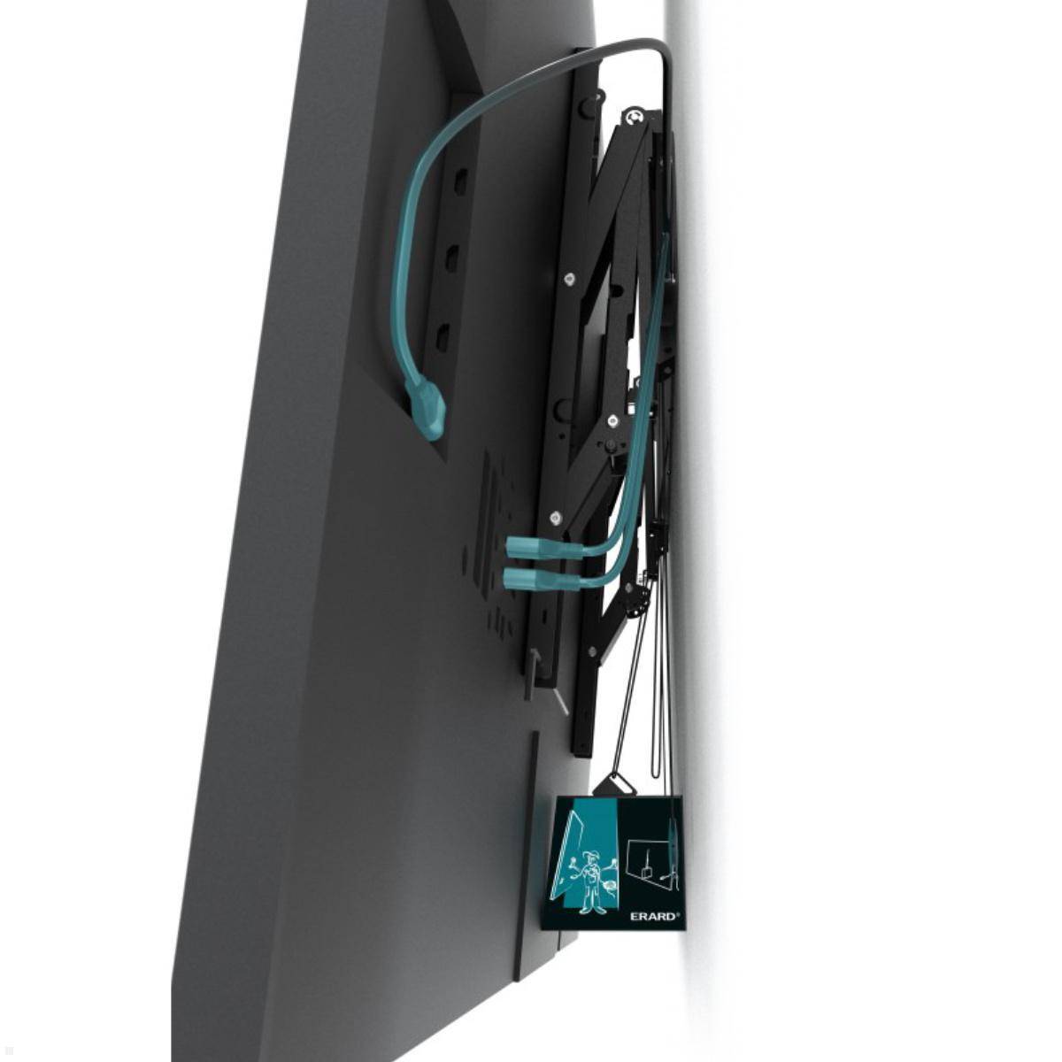 Erard INTEGRA600T neigbare TV Wandhalterung bis 100 Zoll, schwarz