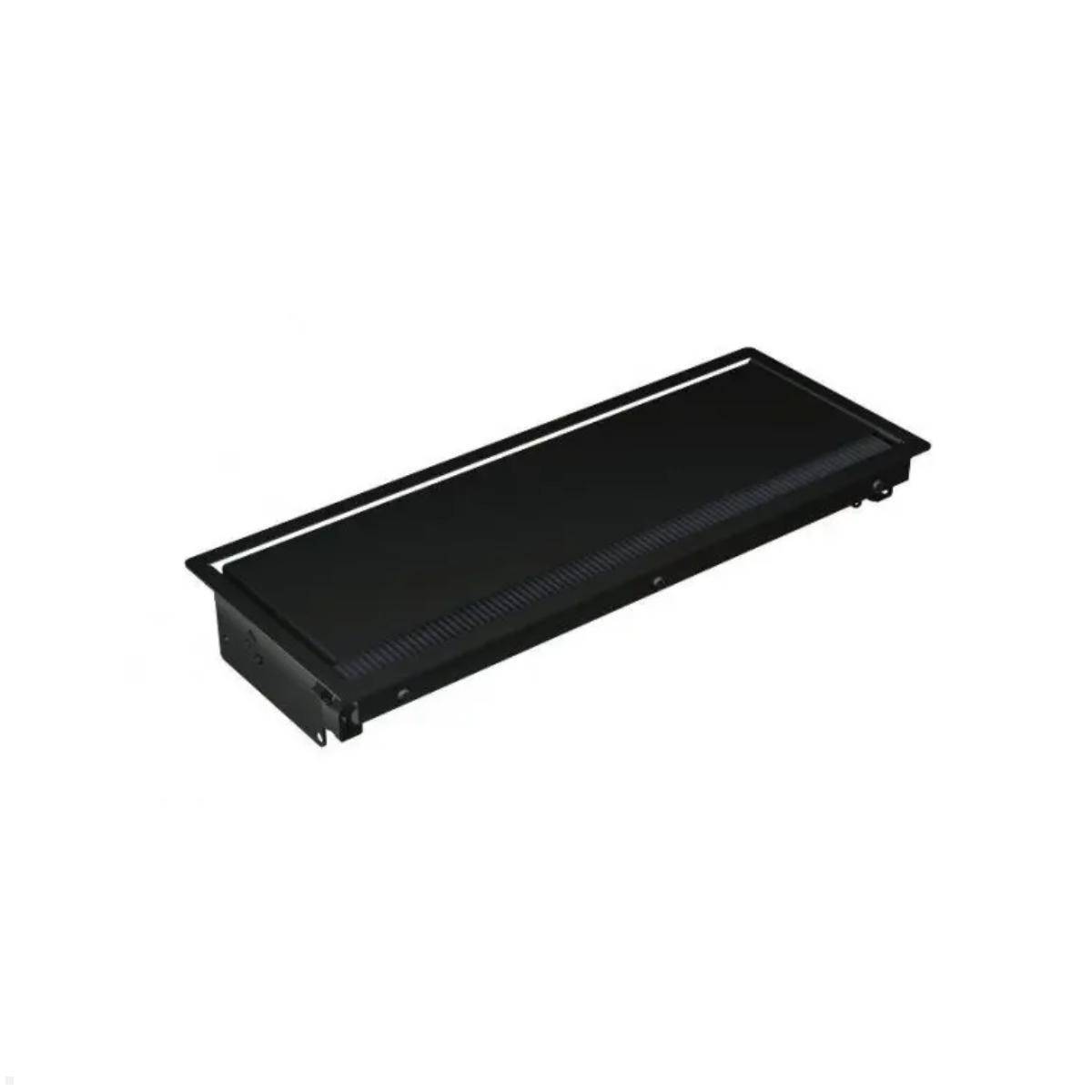 BACHMANN CONI Einbaurahmen 4-fach, schwarz RAL9005 lackiert