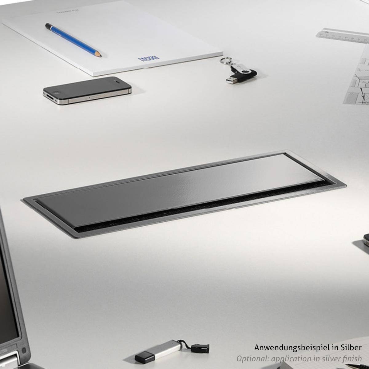 Bachmann CONI Einbaurahmen 4-fach schwarz RAL 9005 (911.091)