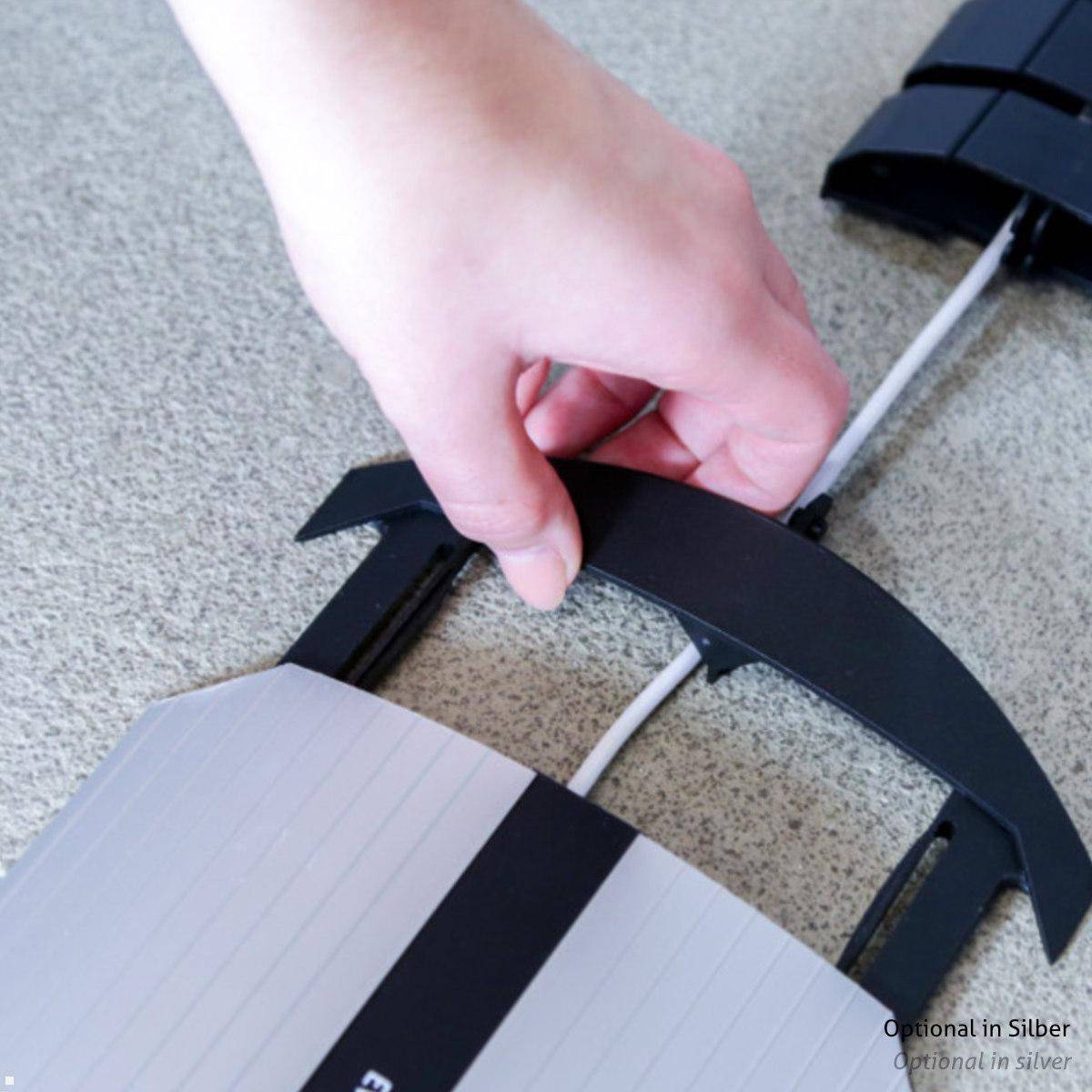 EVOline Bridge Aluminium Kabelbrücke verschraubbar 1200 mm, schwarz