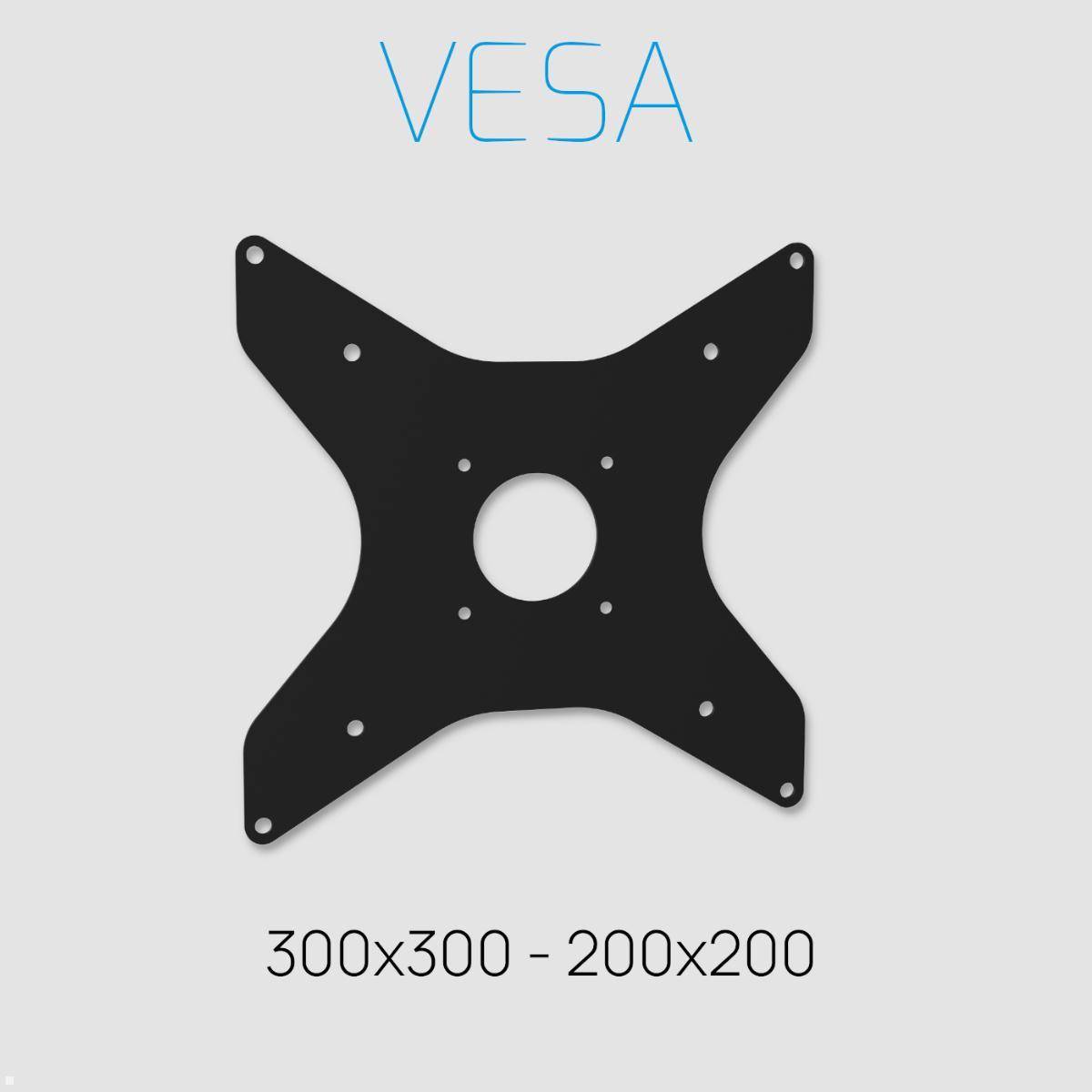 Cavus EDGE100B33 TV Bodenständer 1000 mm Säule VESA 300x300, schwarz