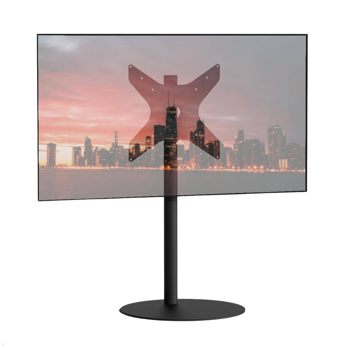 Cavus SPHERE100B44 TV Ständer rund 32 - 65 Zoll Säule 1000 mm, schwarz