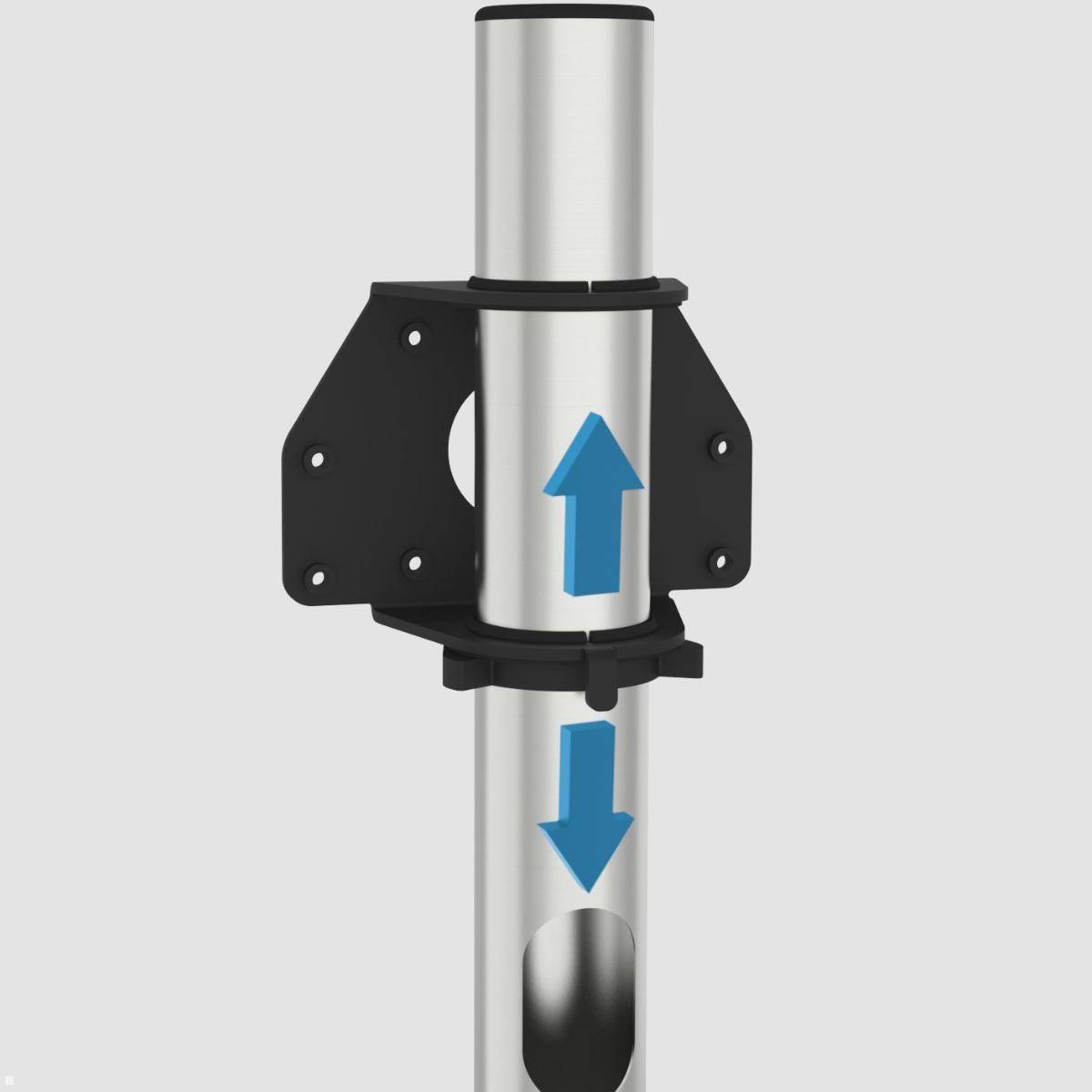 Cavus SPHERE120S22 TV Ständer rund 32 - 65 Zoll Säule 1200 mm, Edelstahl