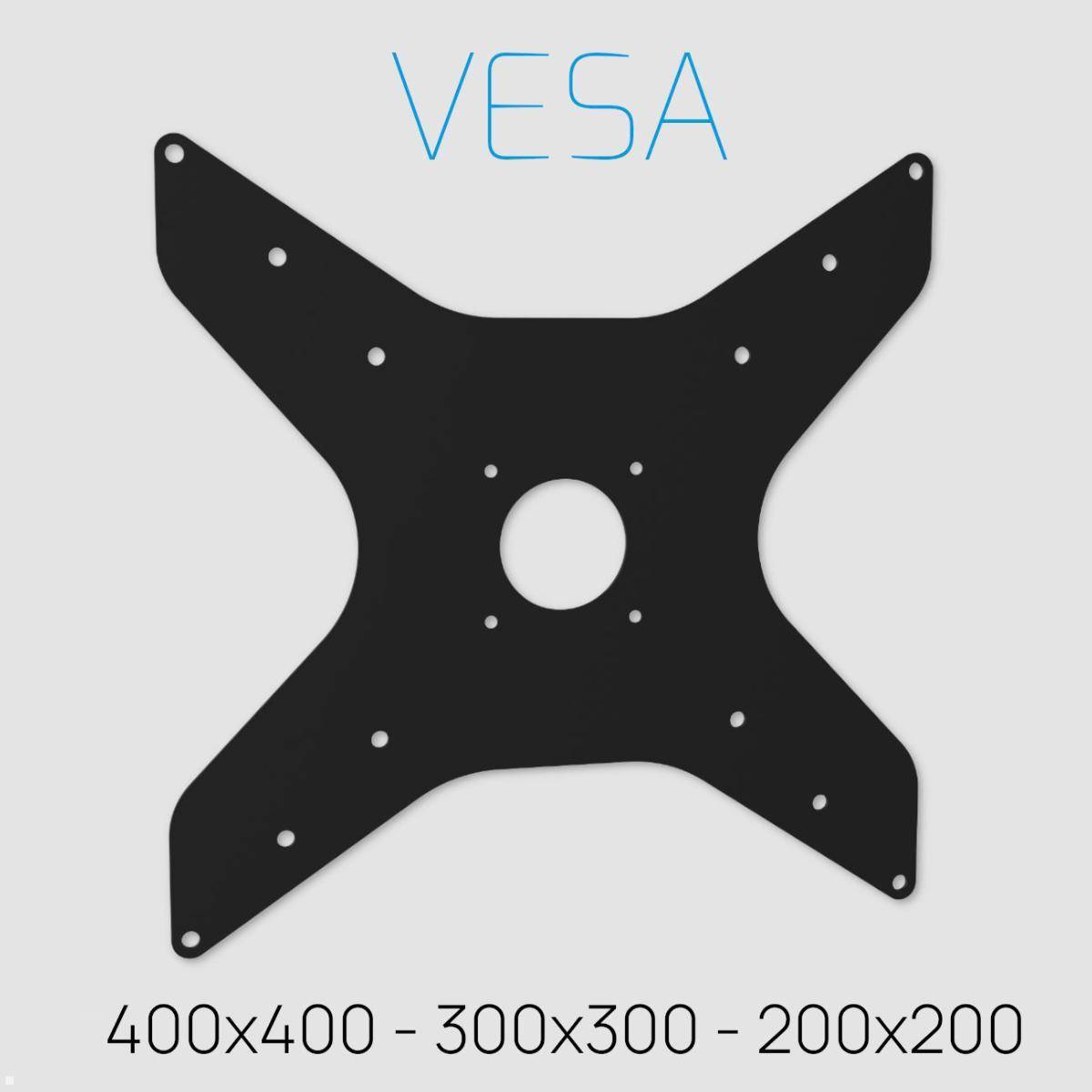 Cavus SPHERE150S44 TV Ständer 32 - 65 Zoll Säule 150cm VESA 400x400, Edelstahl