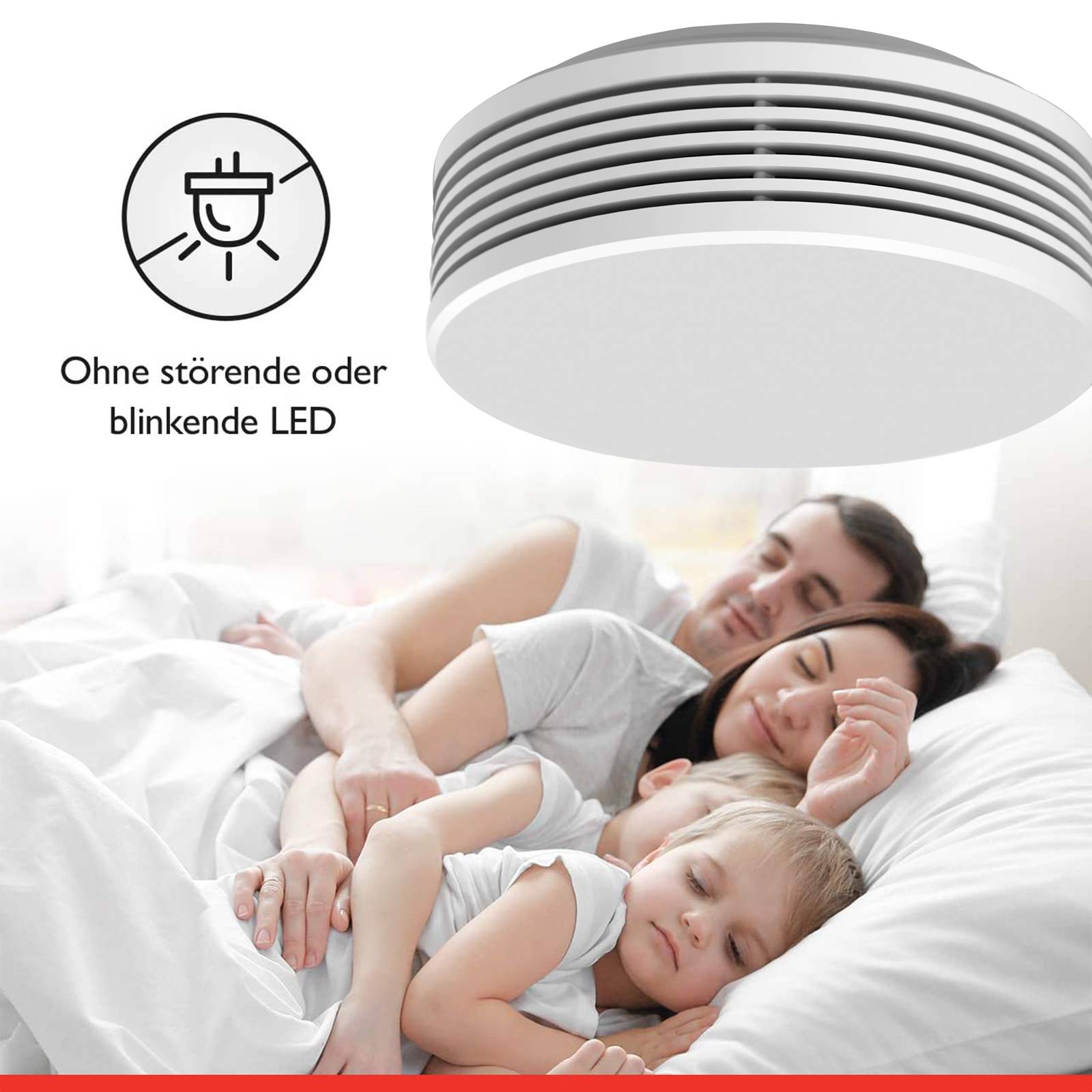 Pyrexx XSD100 Rauchwarnmelder - 8 Stück - 12 Jahre Batterie mit Magnet-Halterung ohne Bohren und LED-Blinken, Zertifiziert nach Q-Label, Weiß