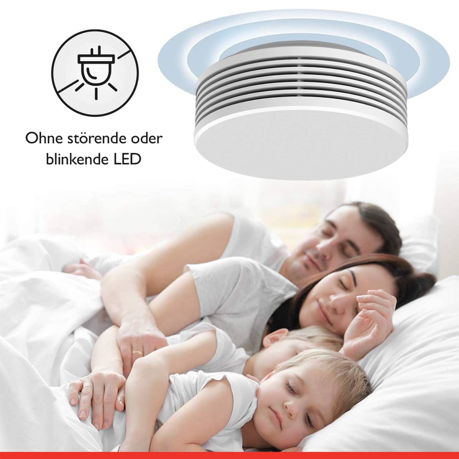 Pyrexx XSD200 Funk - Rauchwarnmelder - 1 Stück - 12 Jahre Batterie mit Magnet-Halterung ohne Bohren und LED-Blinken, Zertifiziert nach Q-Label, Weiß