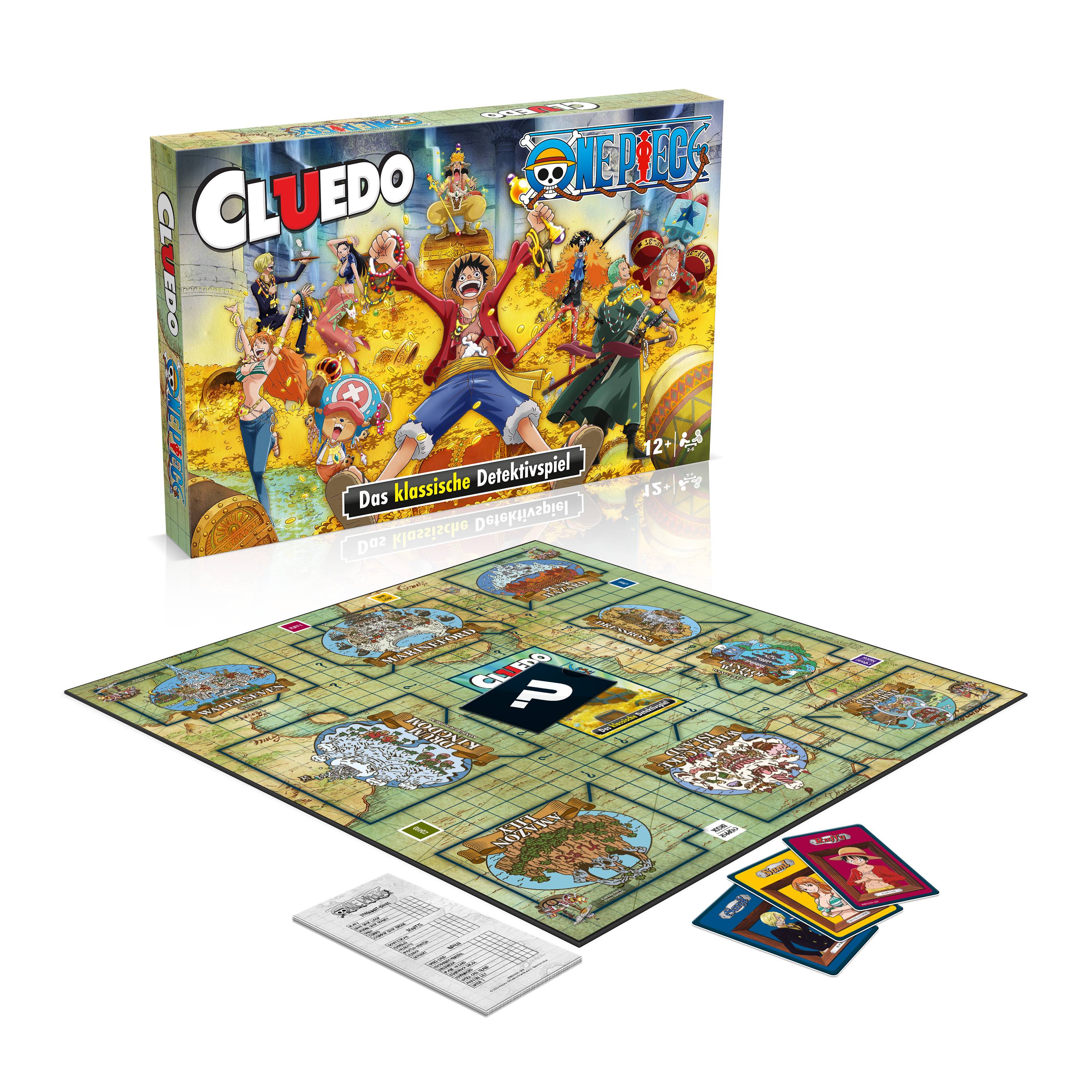 Cluedo - One Piece inkl. Ruffy Strohhut Spiel Gesellschaftsspiel Brettspiel deutsch