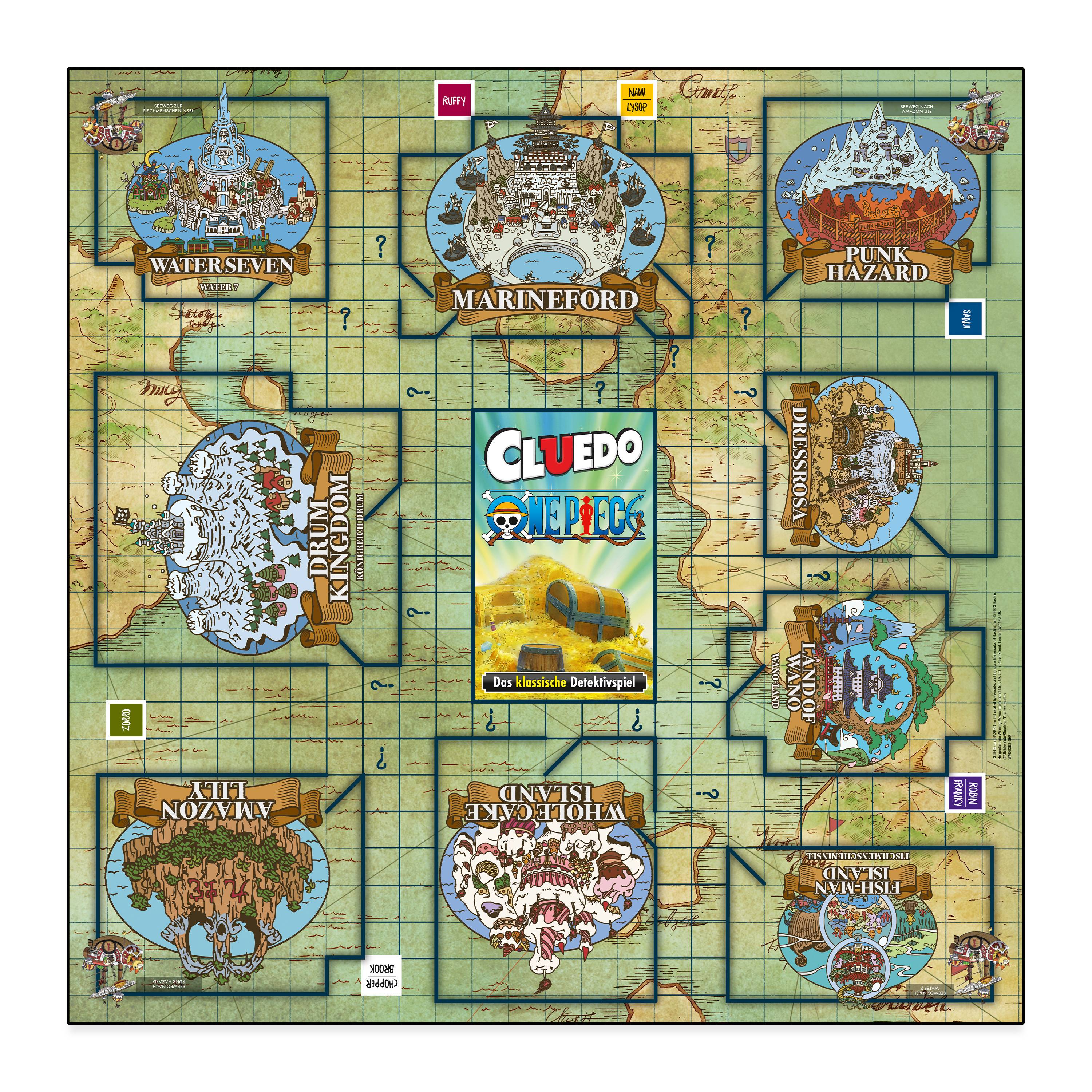 Cluedo - One Piece Spiel Gesellschaftsspiel Brettspiel deutsch