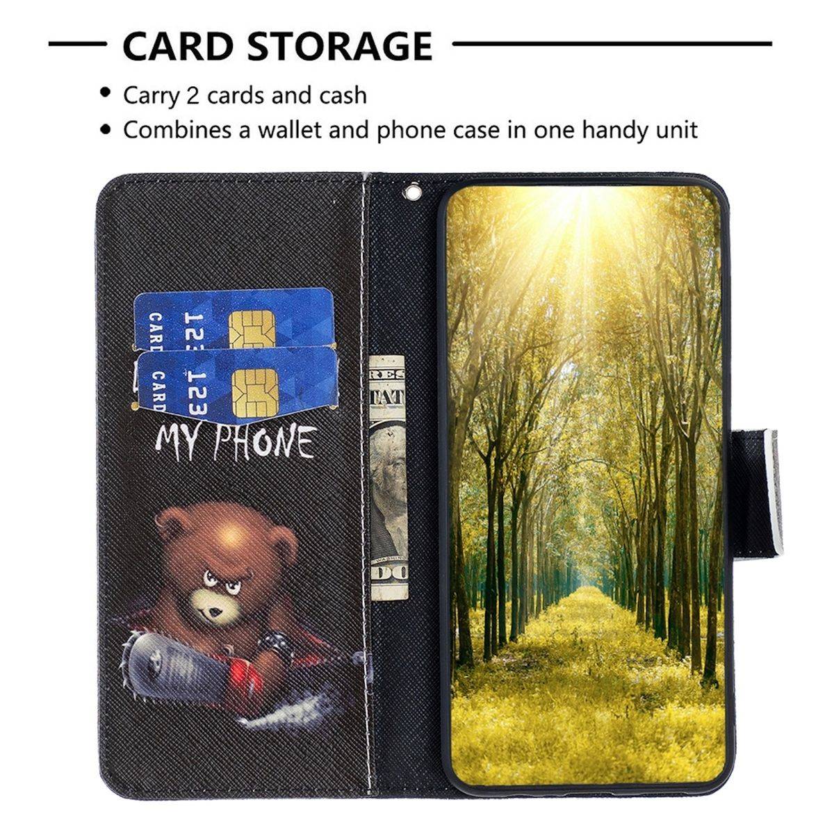 Für Samsung Galaxy S24 Plus Kunstleder Handy Tasche Hülle Book Motiv 1