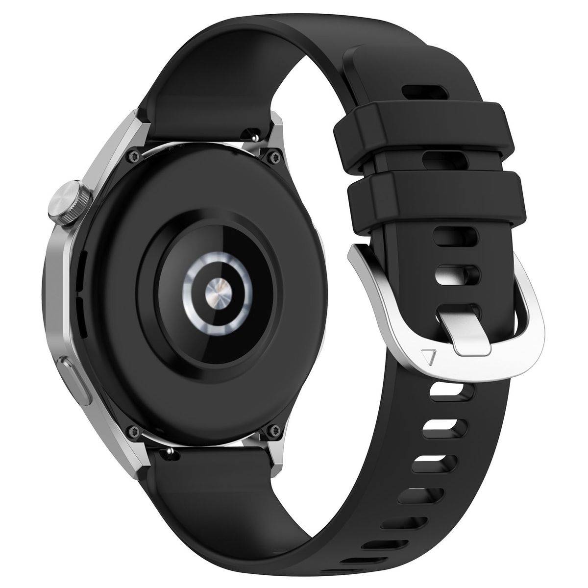 Für Huawei Watch GT 4 46mm Design Liquid Silikon Watch Armband Schwarz