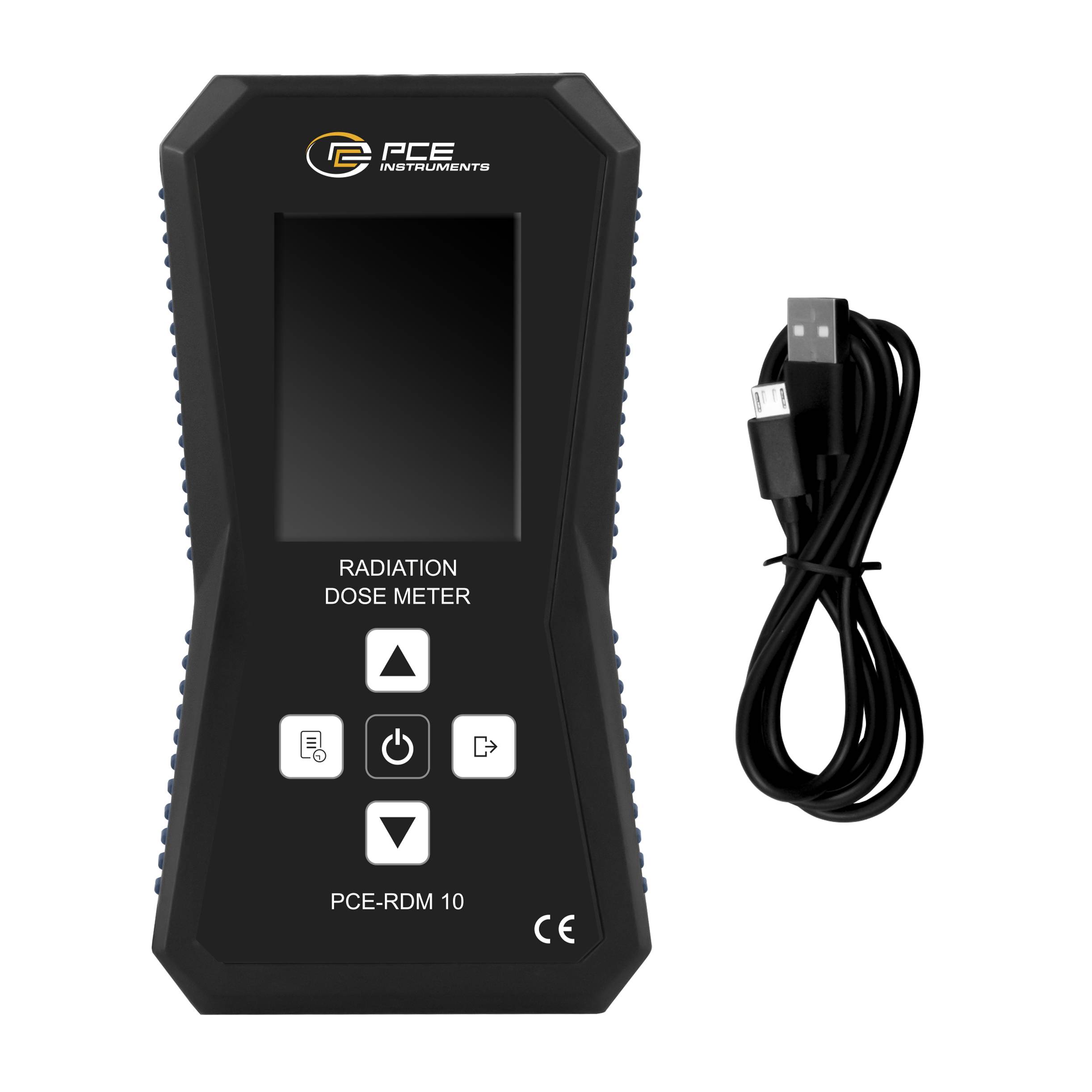 PCE Instruments Strahlen Dosimeter PCE-RDM 10 |γ |β |X Strahlung |0,01 ... 99,99 µSv/h |Alarm|Echtzeit |USB-C |Speicher