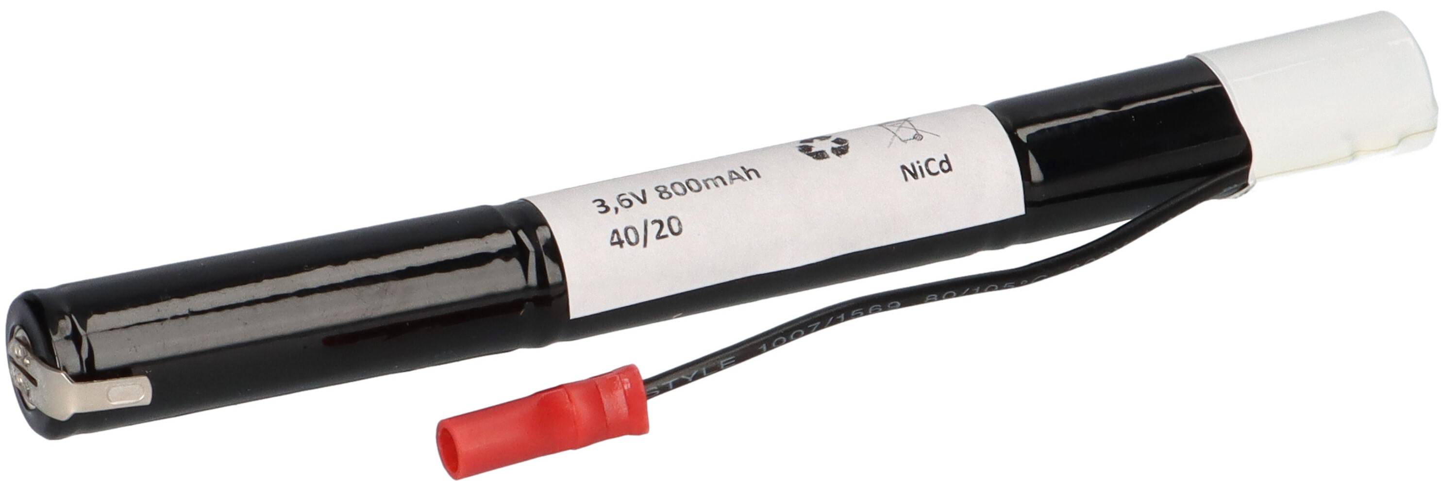 Akkupack für Notleuchten 3,6V 800mAh NiCd L3x1 passend für RZB 67000.0.213
