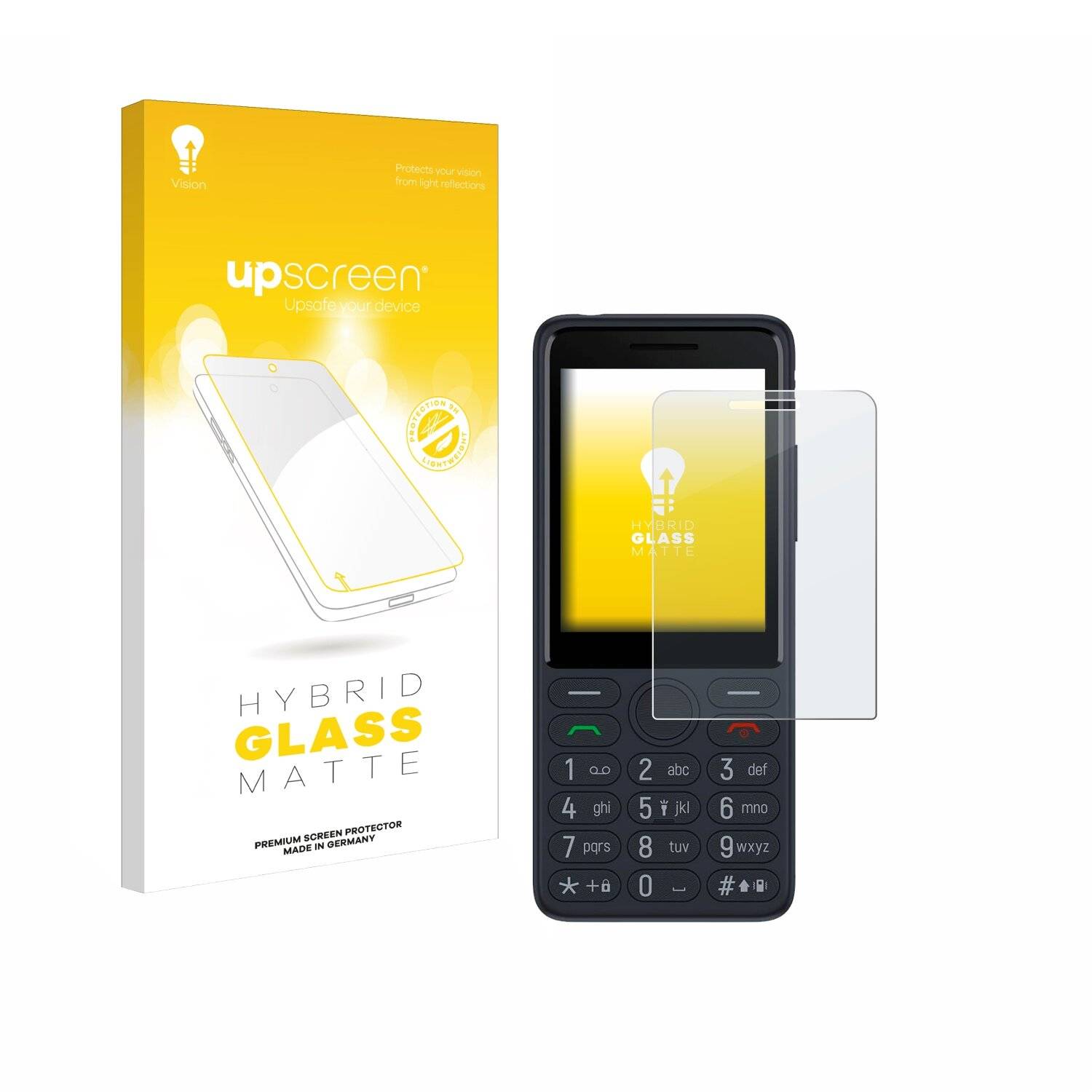 upscreen Hybrid Glas Matt Panzer-Folie für TCL Onetouch