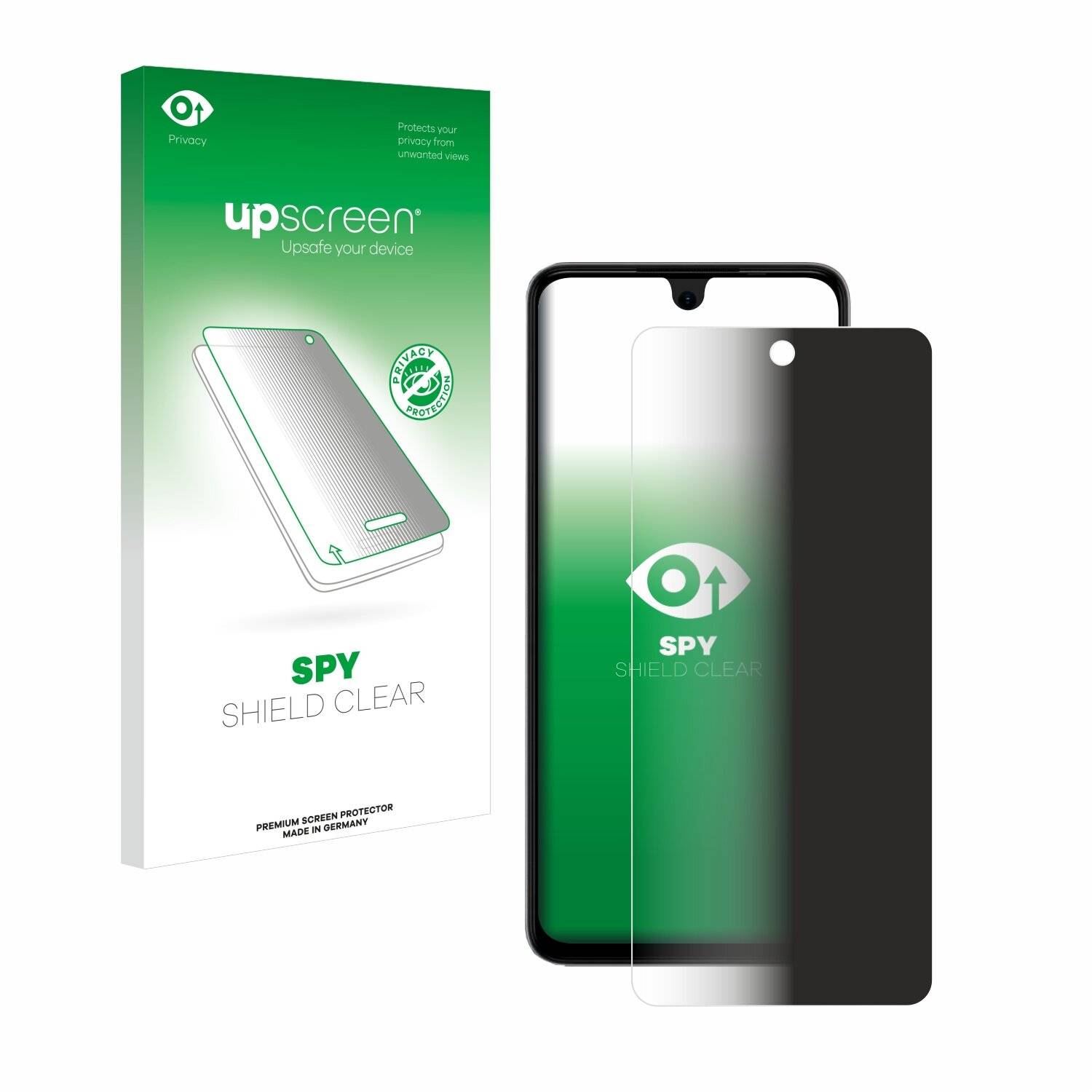 upscreen Spy Shield Sichtschutz-Folie für Tecno Spark Go