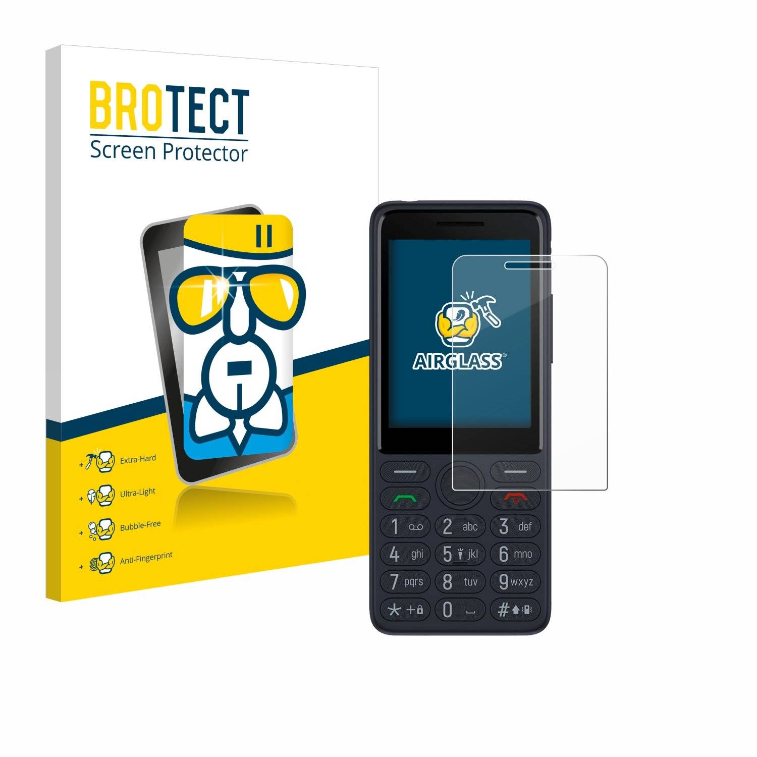 BROTECT AirGlass Glas Panzer-Folie für TCL Onetouch 4022s -