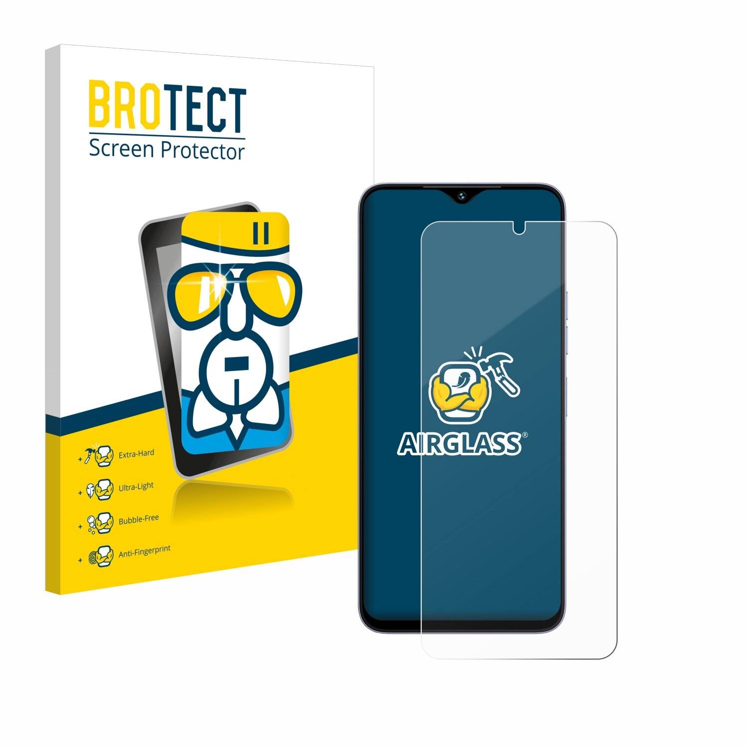 BROTECT AirGlass Glas Panzer-Folie für Umidigi G5A -