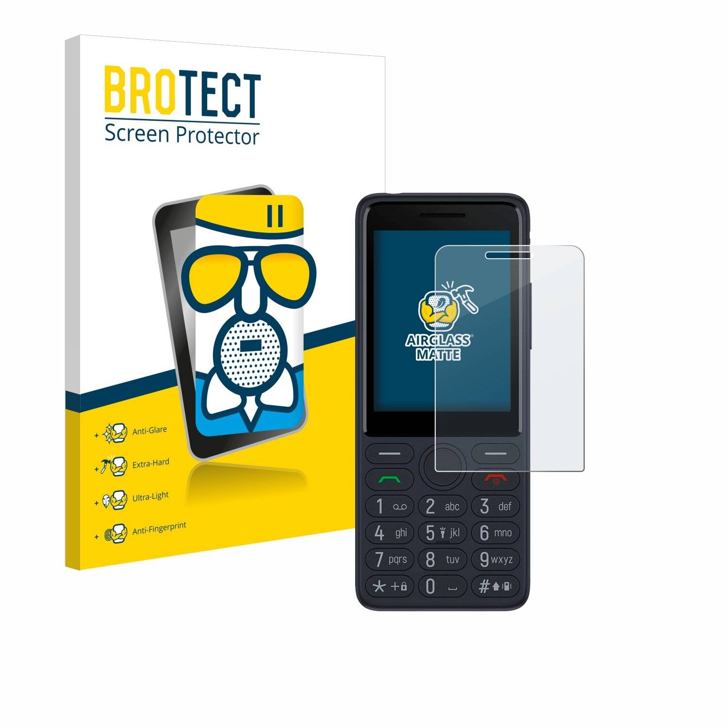 BROTECT AirGlass Matt Glas Panzer Folie für TCL Onetouch