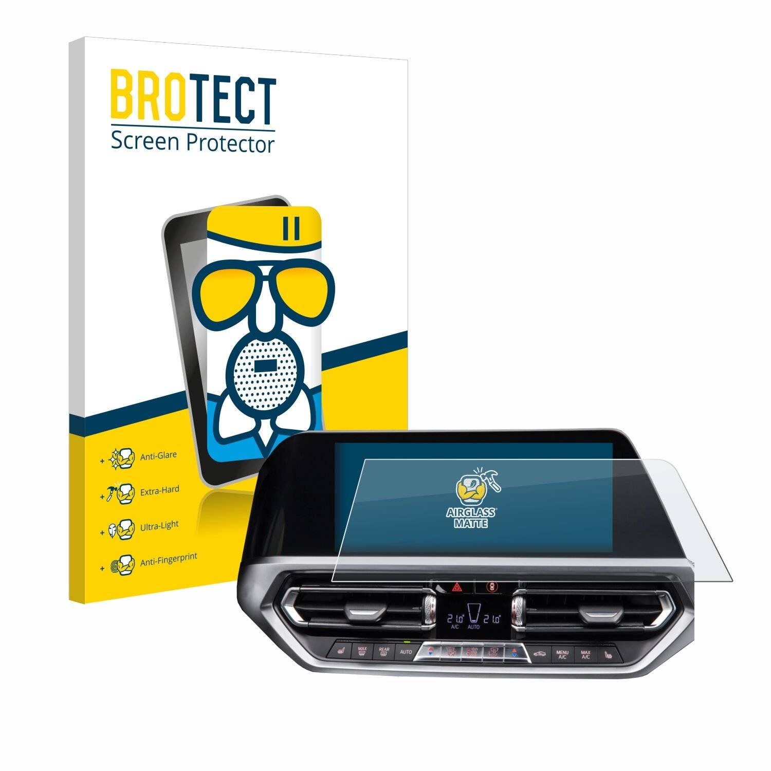 BROTECT AirGlass Matt Glas Panzer Folie für BMW 3 G20