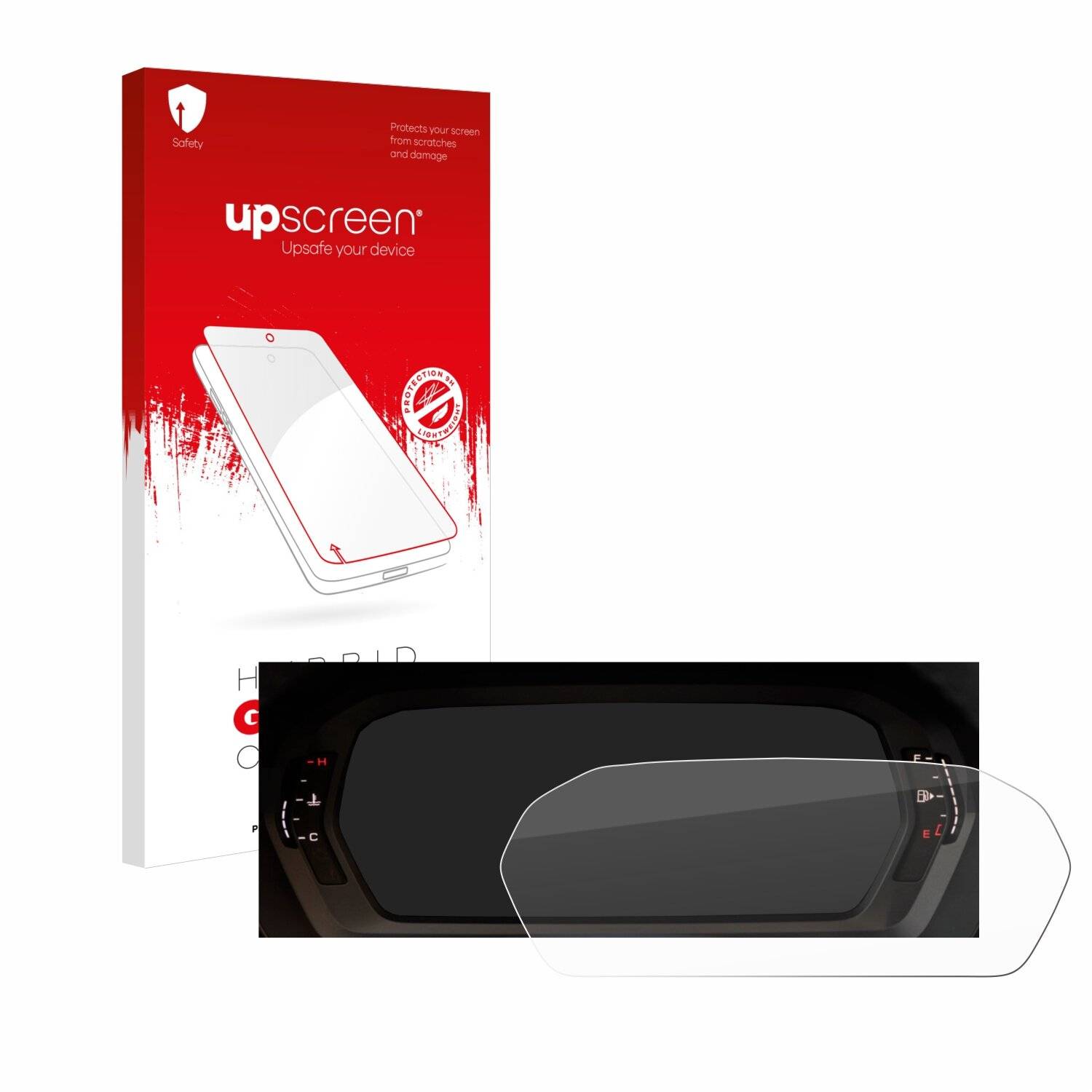 upscreen Hybrid Glas Panzer-Folie für Audi A3 2023 Virtual