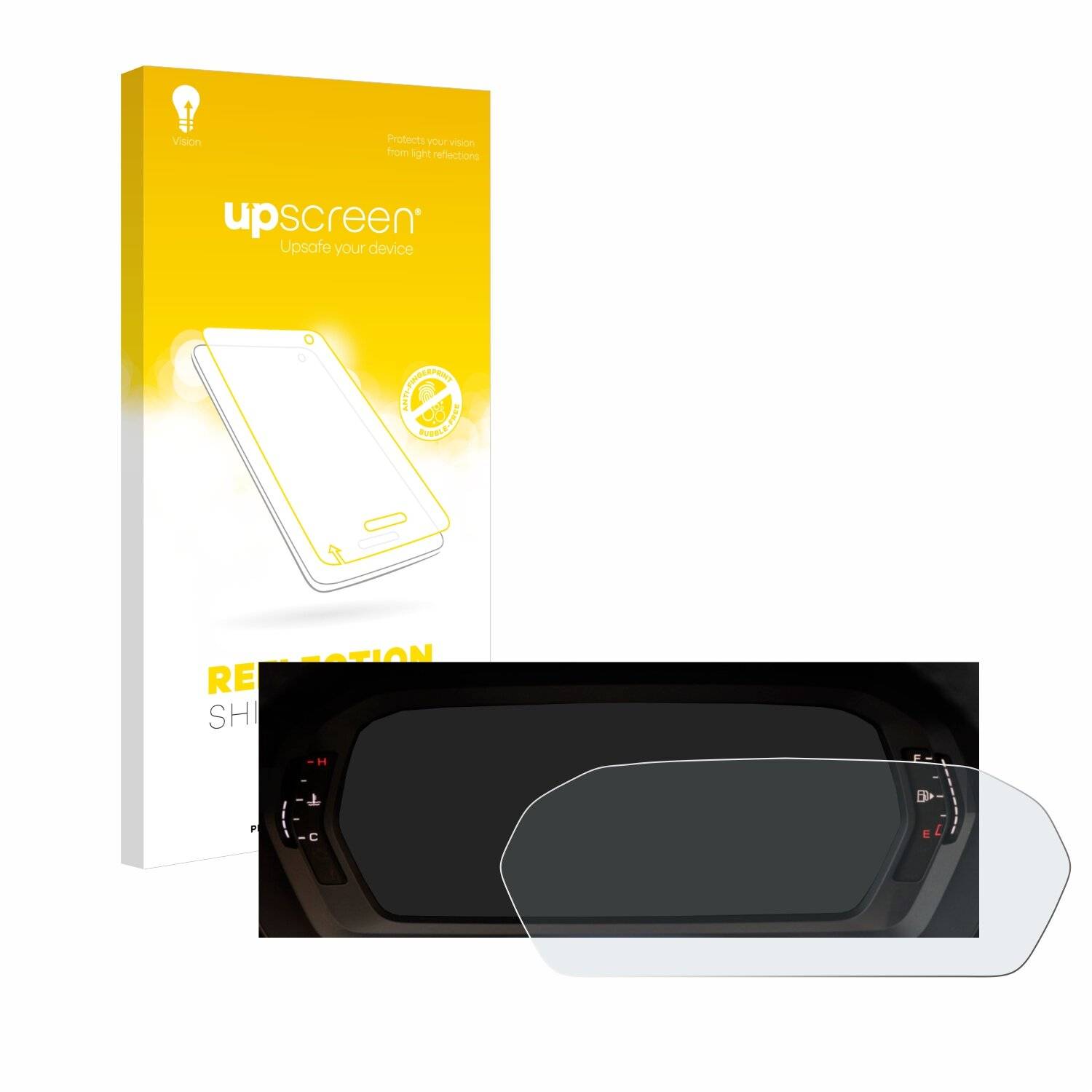 upscreen Reflection Shield Matt Schutzfolie für Audi A3 2023 Virtual
