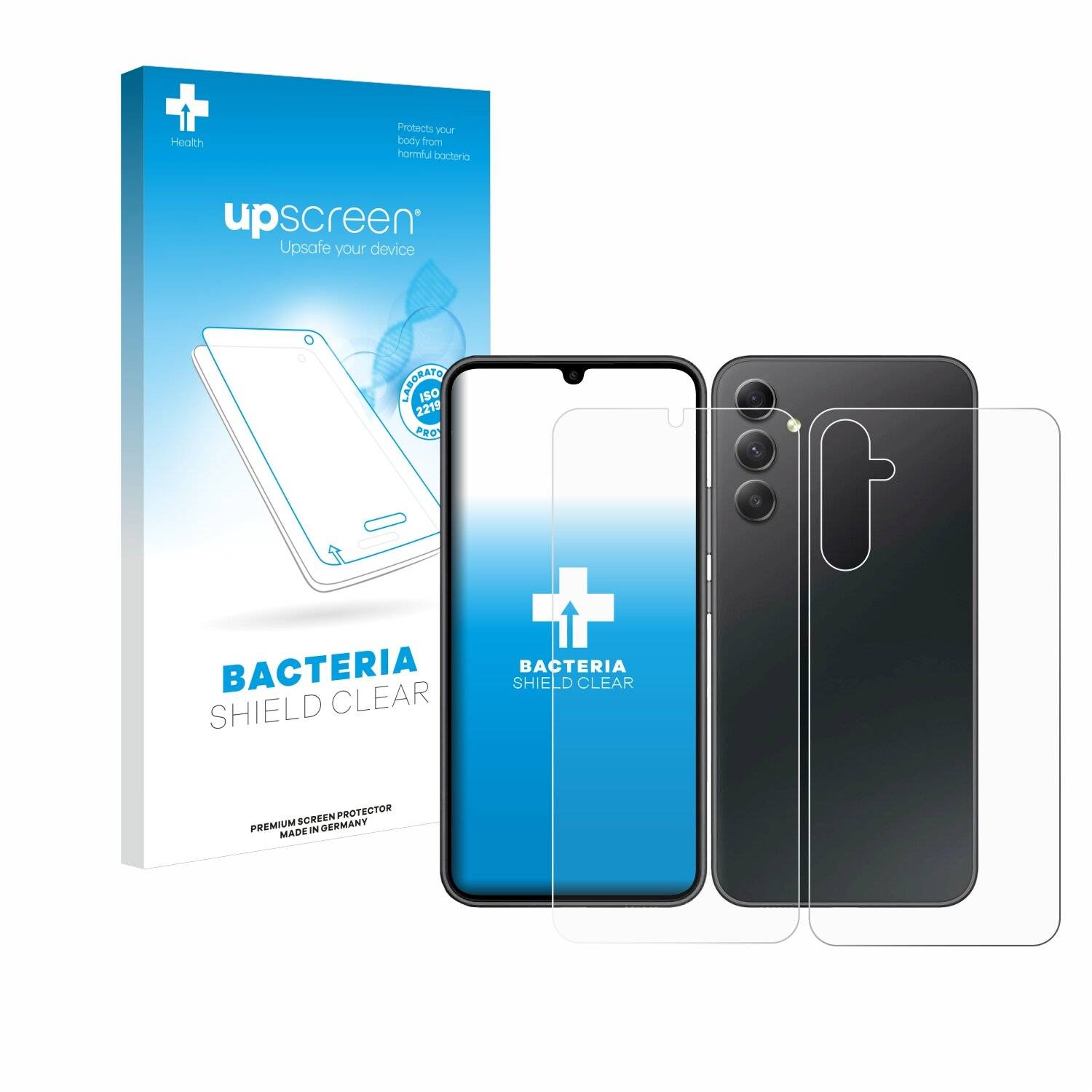 upscreen Bacteria Shield Schutzfolie für Samsung Galaxy A34 5G Enterprise Edition
