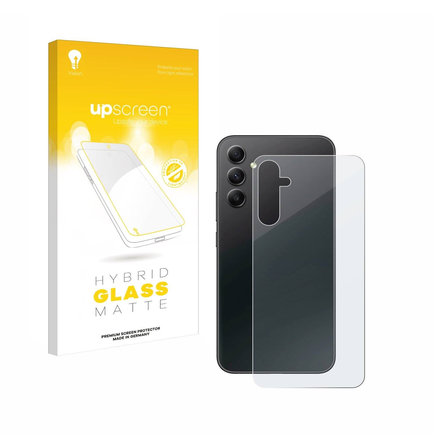 upscreen Hybrid Glas Matt Panzer-Folie für Samsung Galaxy A34 5G Enterprise Edition