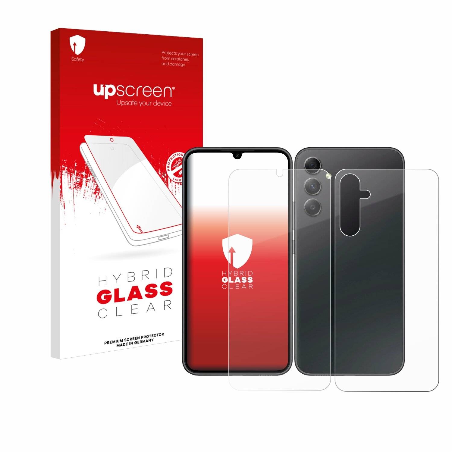 upscreen Hybrid Glas Panzer-Folie für Samsung Galaxy A34 5G Enterprise Edition