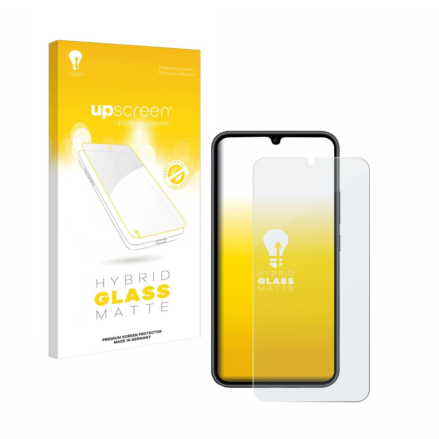 upscreen Hybrid Glas Matt Panzer-Folie für Samsung Galaxy A34 5G Enterprise