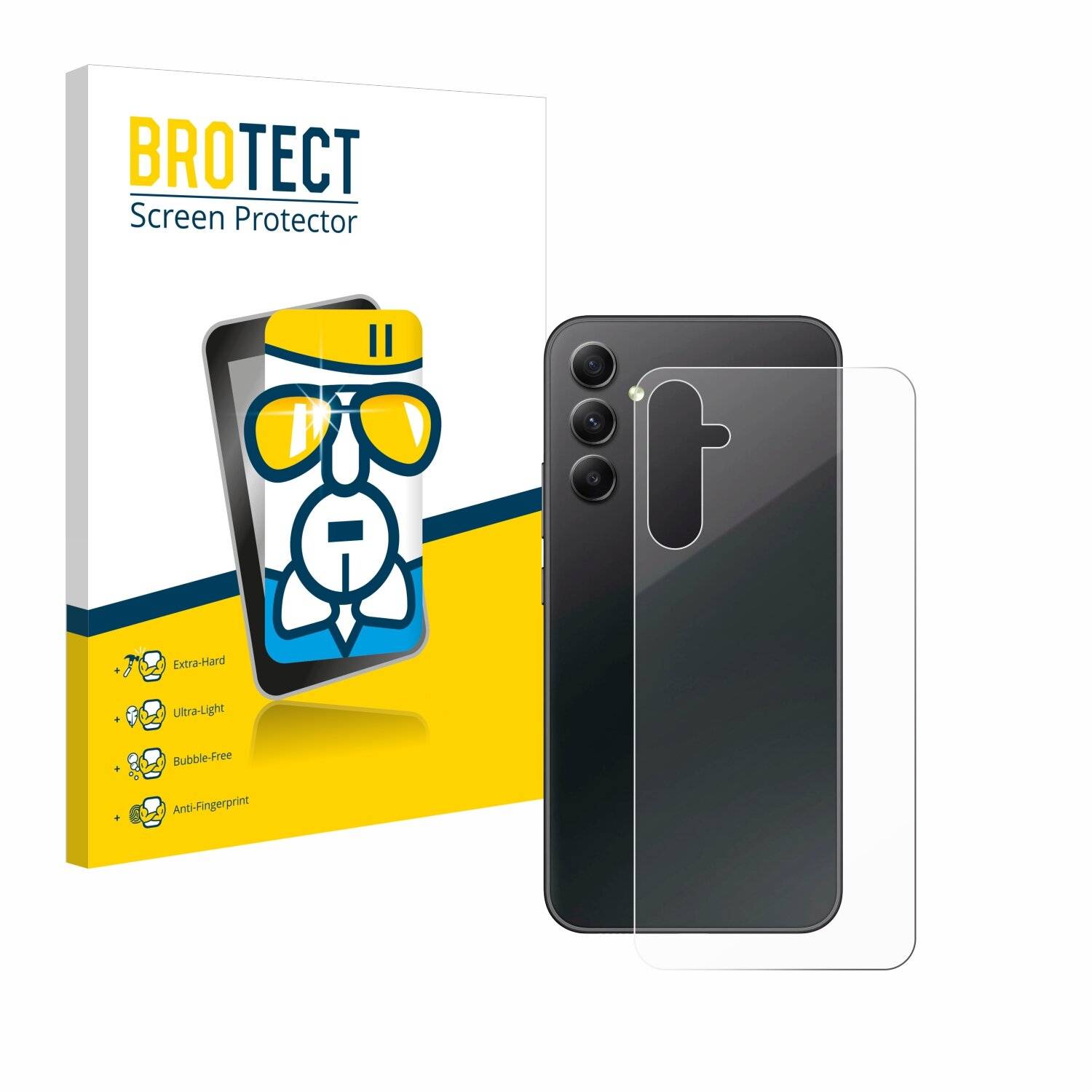 BROTECT AirGlass Glas Panzer-Folie für Samsung Galaxy A34 5G Enterprise Edition (Rückseite)