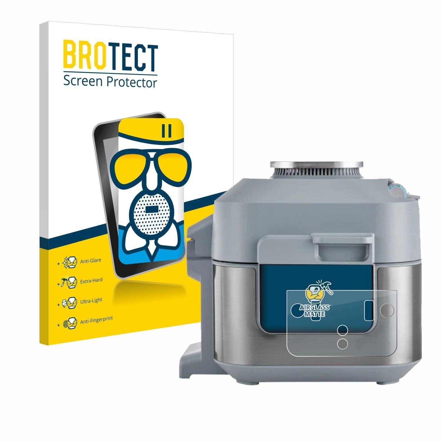 BROTECT AirGlass Matt Glas Panzer Folie für Ninja Speedi Rapid Cooking