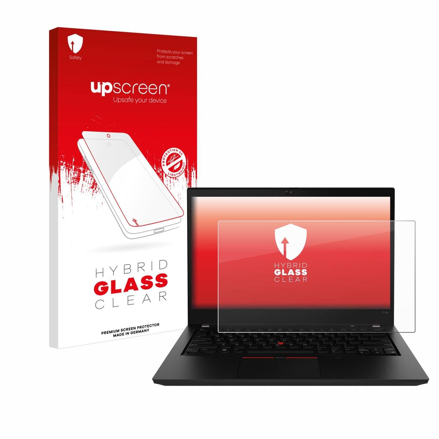 upscreen Hybrid Glas Panzer-Folie für Lenovo ThinkPad P14s Gen