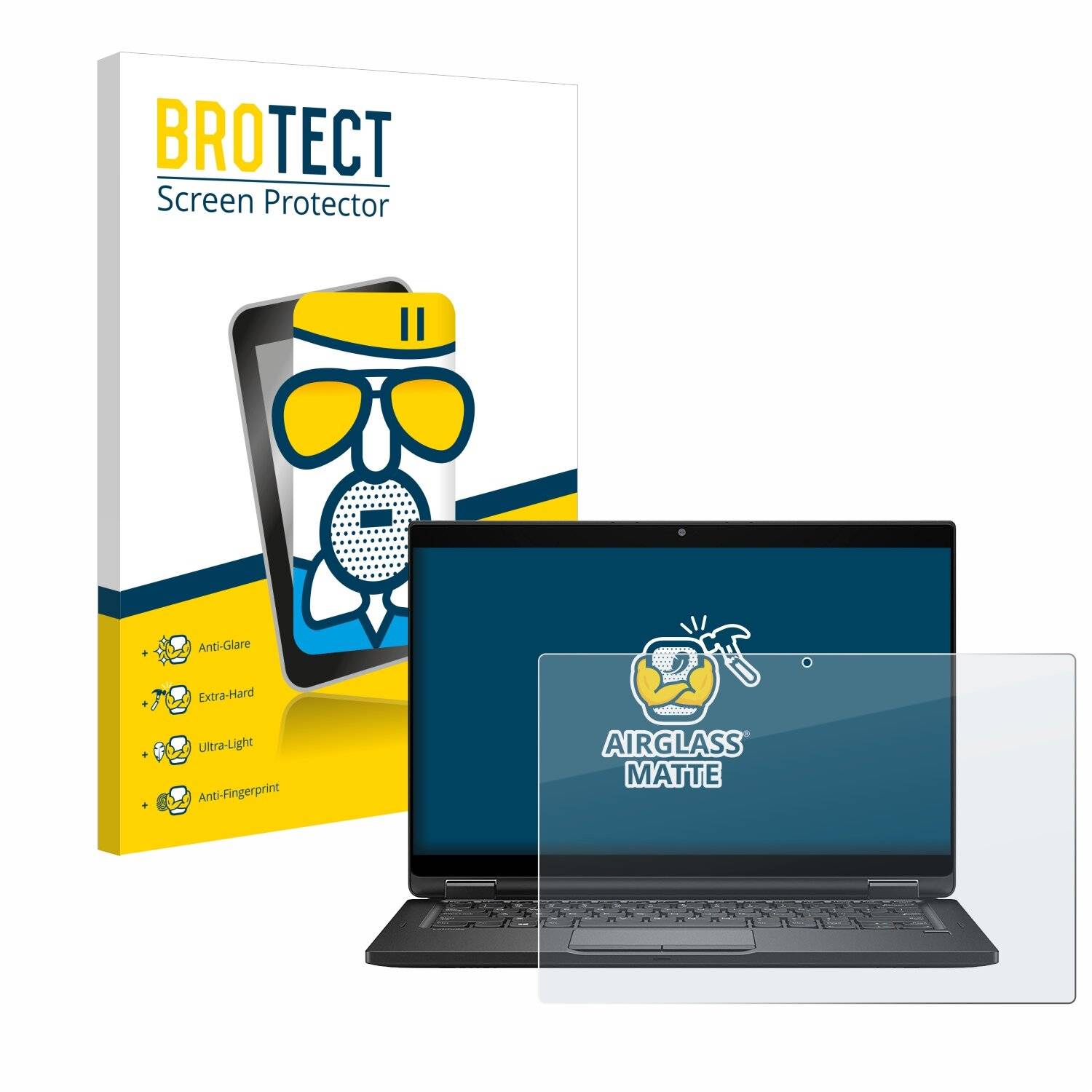 BROTECT AirGlass Matt Glas Panzer Folie für Dell Latitude 7390