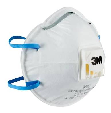 3M Maske für Hand- und Maschinenschleifen 8822 - FFP2 - Halbmasken-Atemgerät - Luftreinigendes Atemgerät - FFP2 - Konstruktion - Gas & oil - Indust