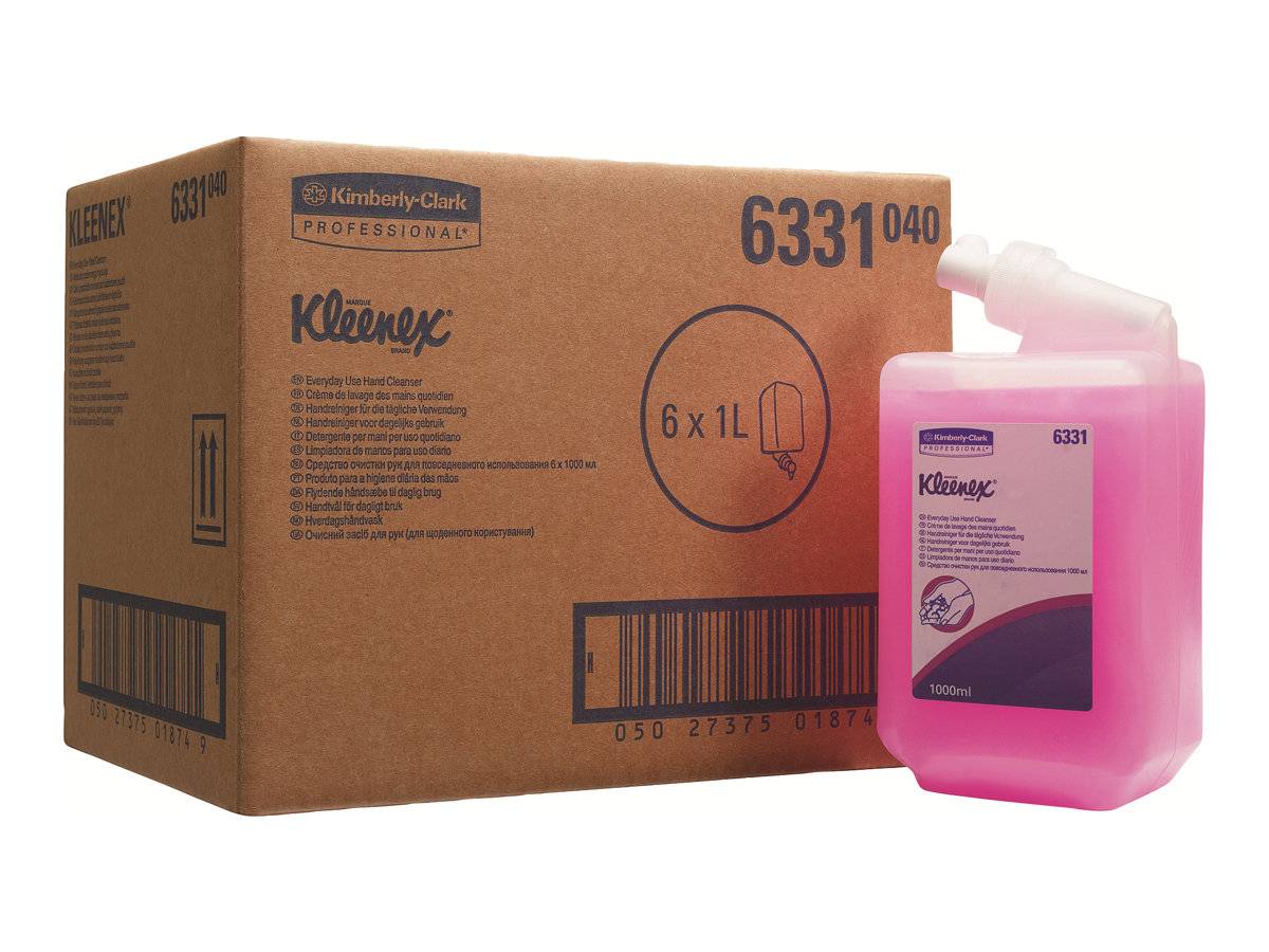 KIMBERLY-CLARK - Kleenex - Seife - flüssig - Patrone - 1 L - pink (Packung mit 6)